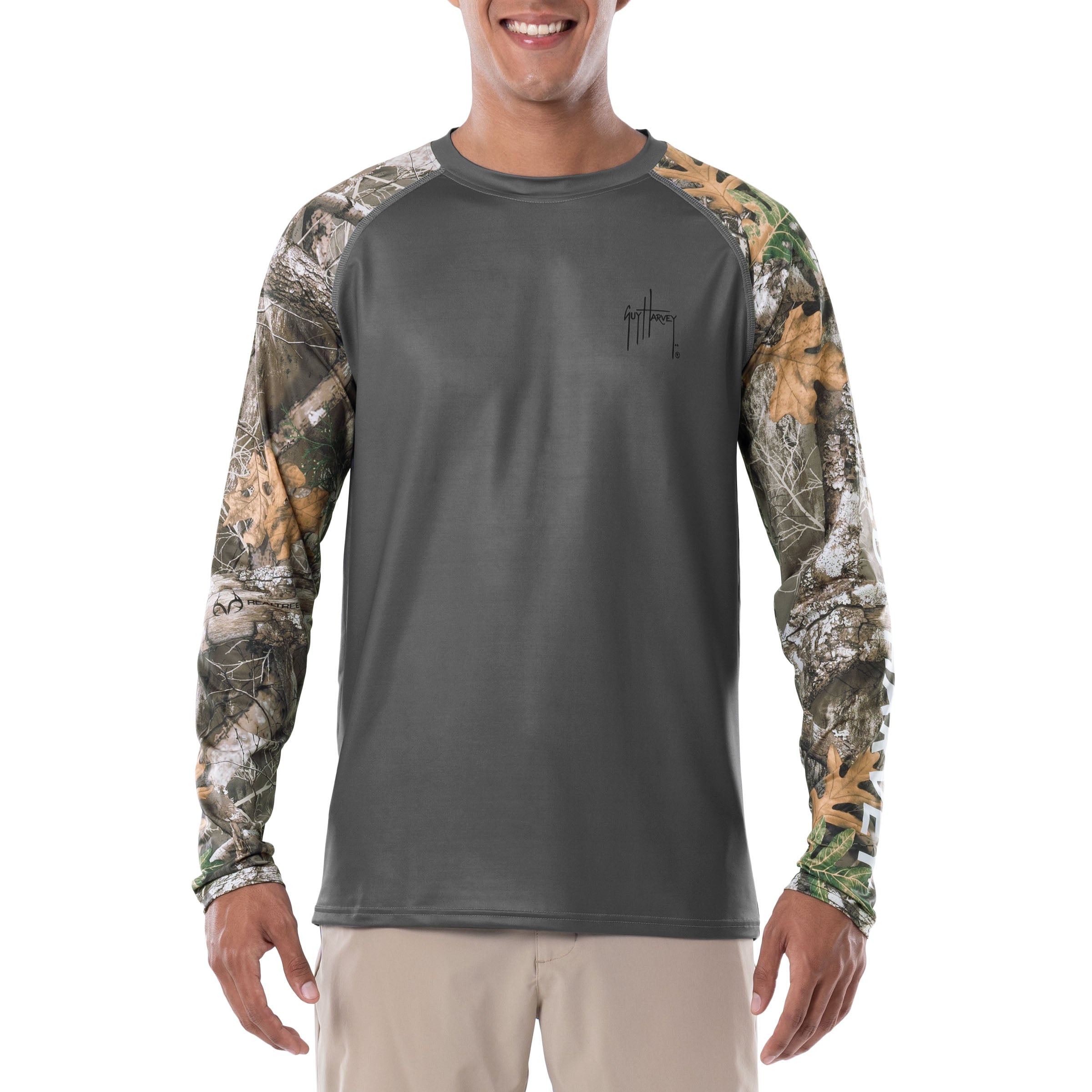 Men's Jumping Bass Sun Protection Long Sleeve Shirt View 2