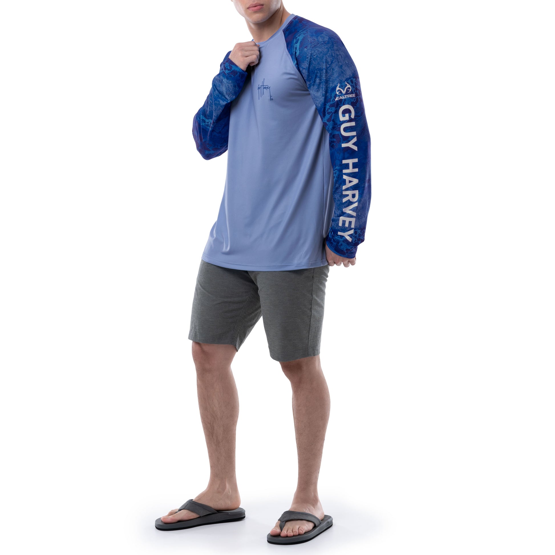 Men's Box Marlin Sun Protection Long Sleeve Shirt – Guy Harvey