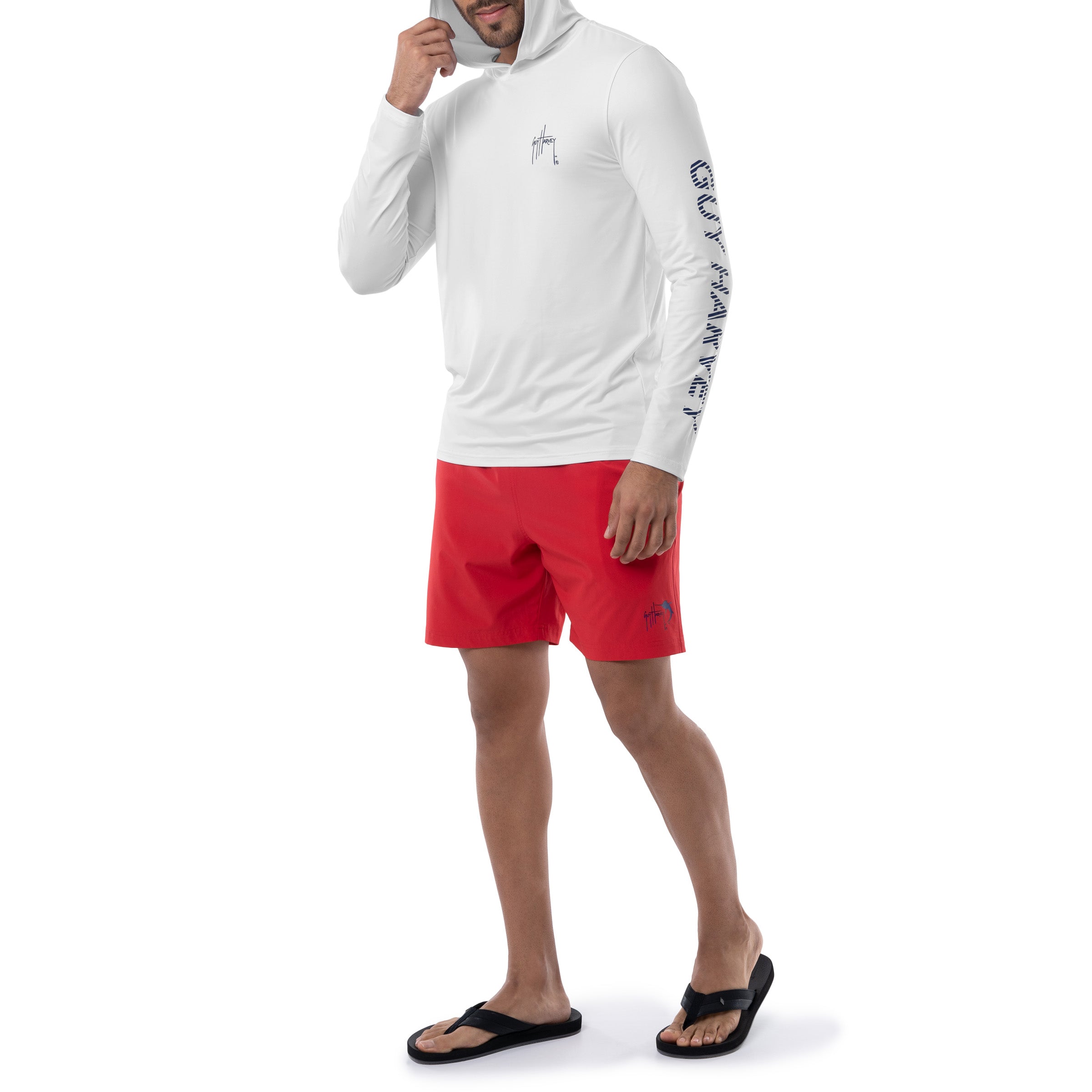 Men's Bill Flag Long Sleeve Performance Hoodie View 6