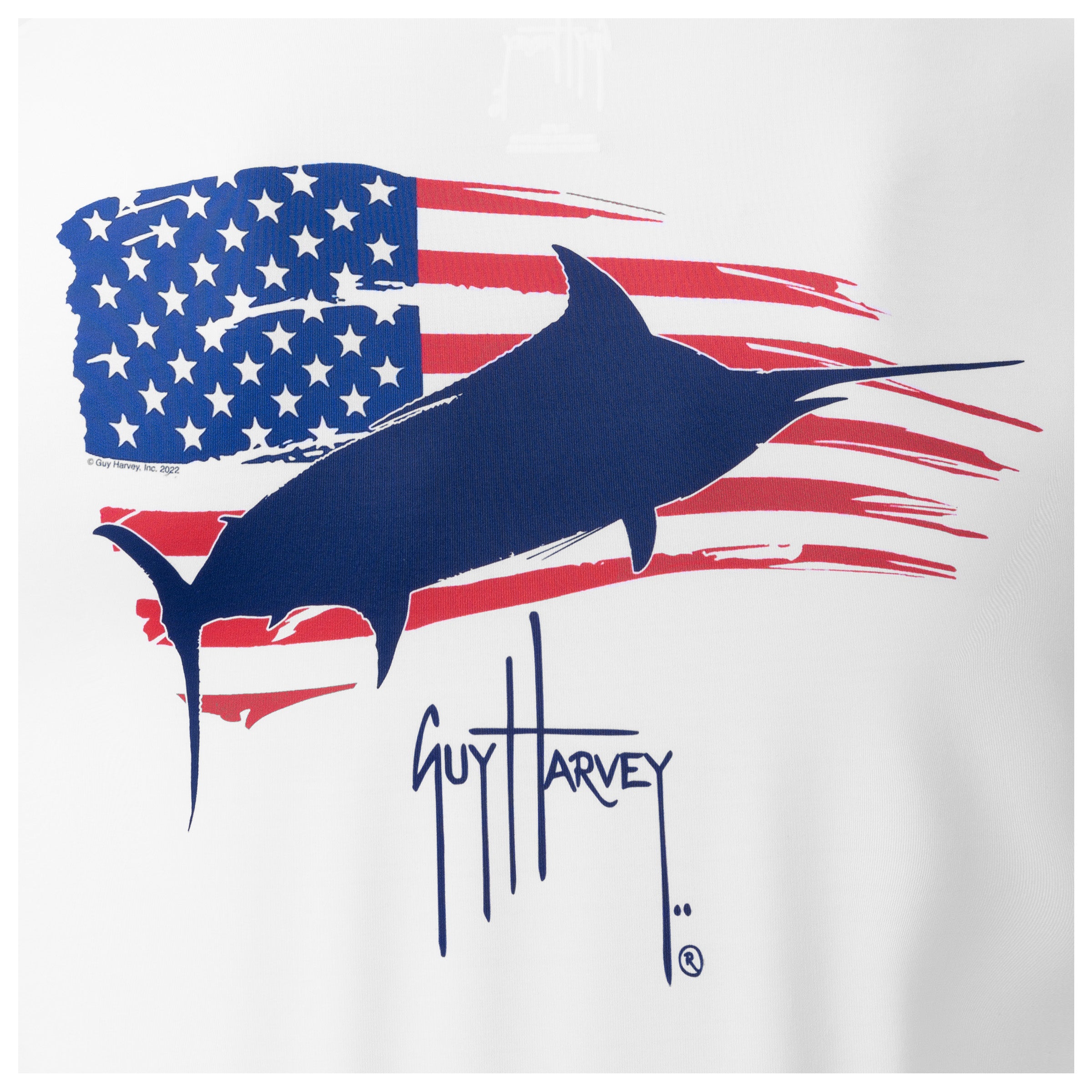 Men's Bill Flag Long Sleeve Performance Hoodie View 3