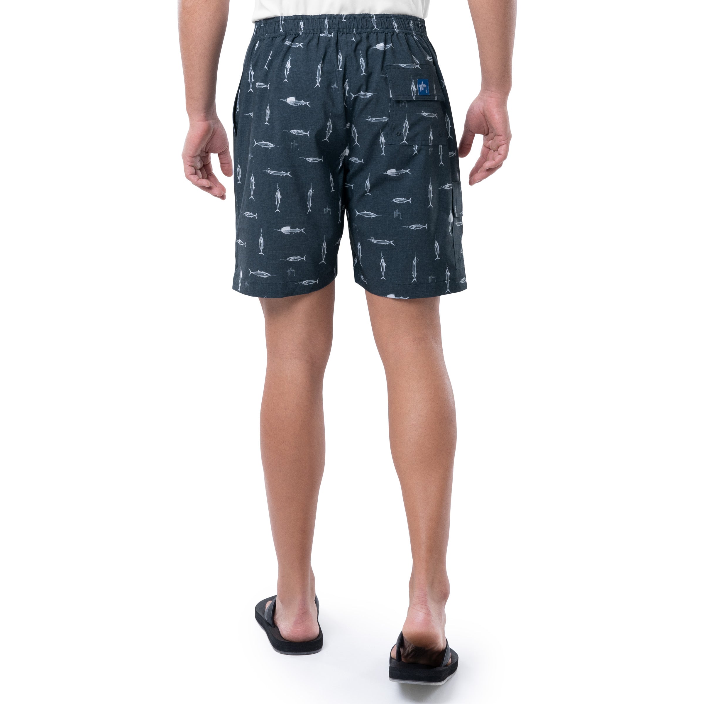 Men's Cationic Hooks 7" Surf Short View 2