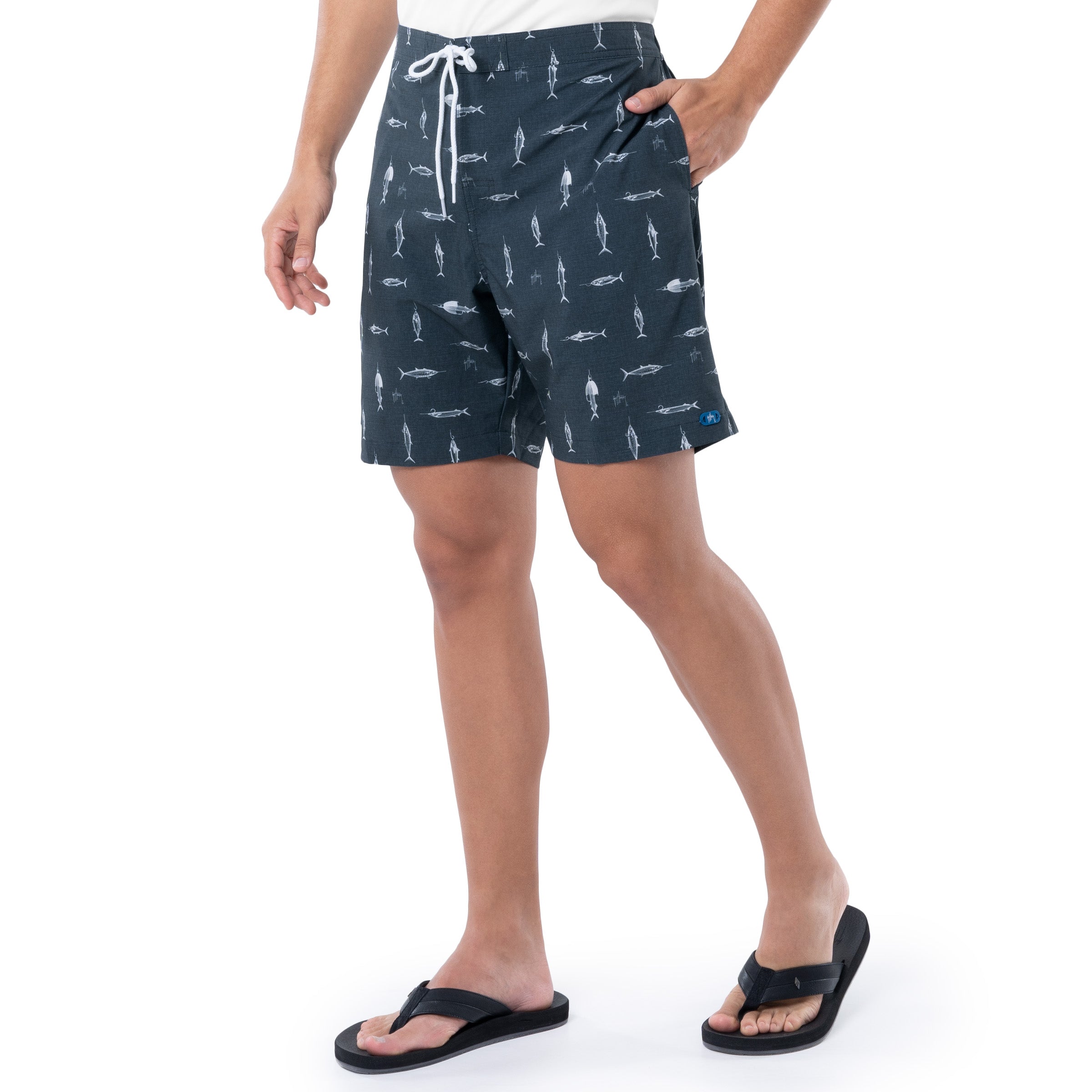 Men's Cationic Hooks 7" Surf Short View 3