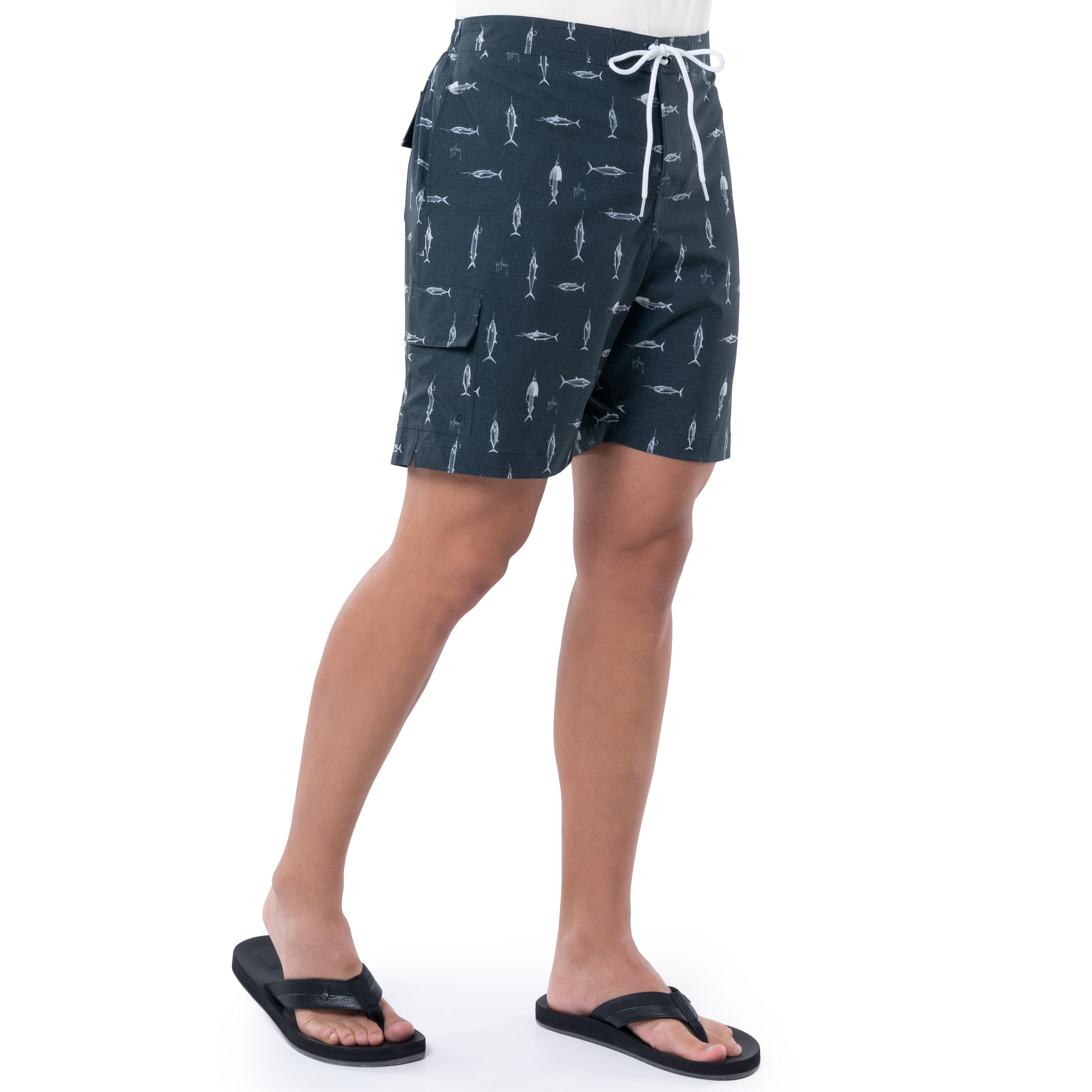 Men's Cationic Hooks 7" Surf Short View 4