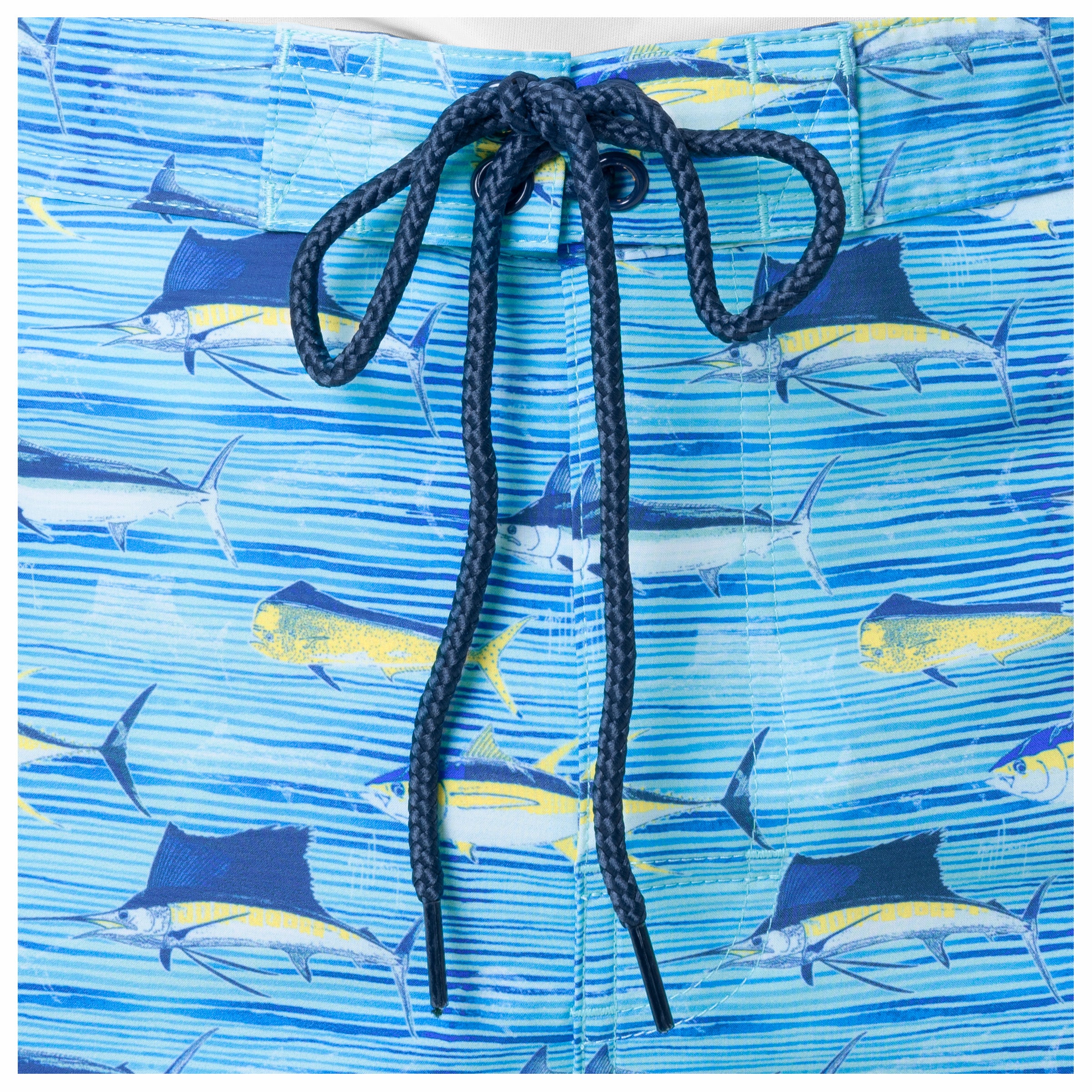 Men's Scribble Fish Lines 7" Surf Short View 9