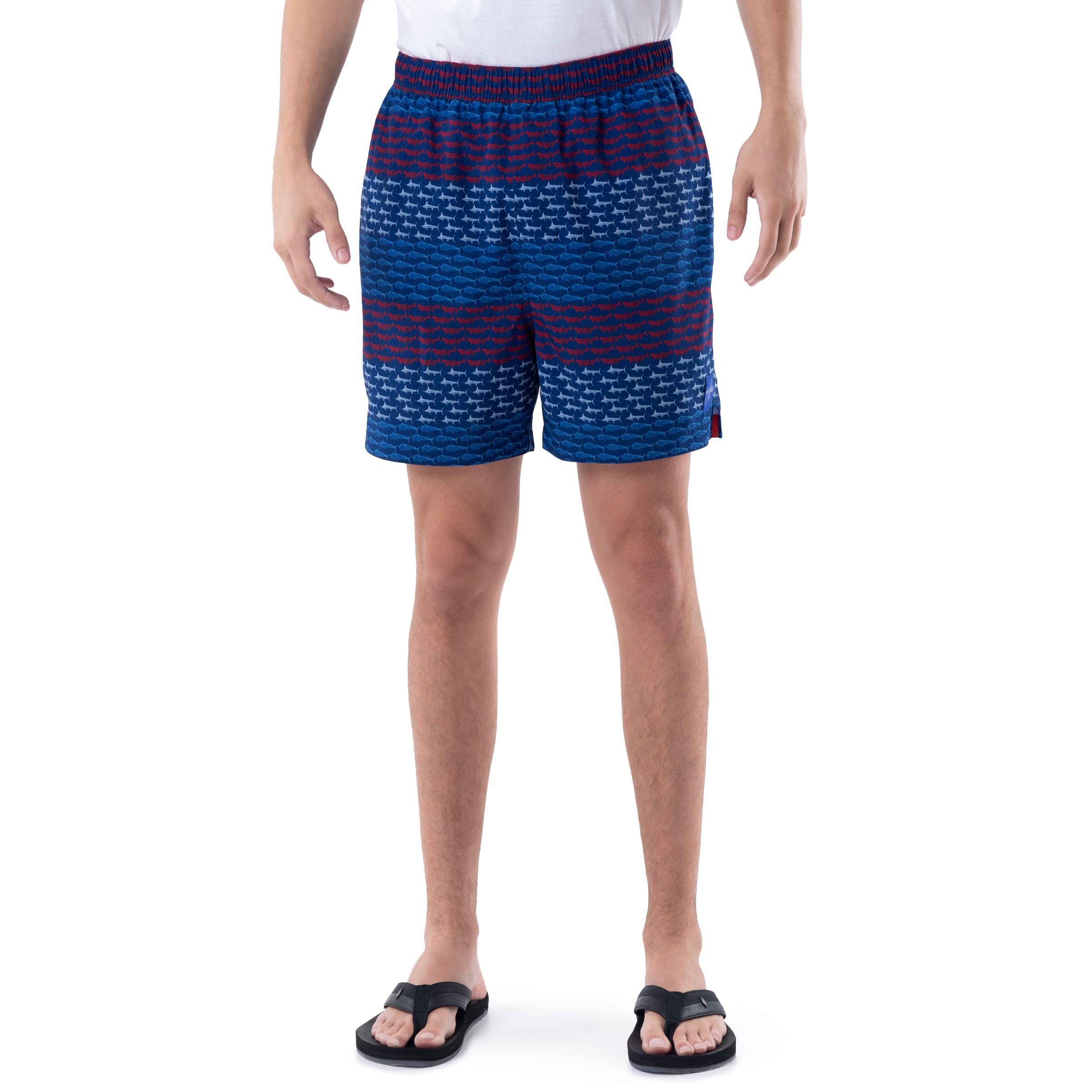 Men's Fish America 5" Volley Swim Trunk View 1