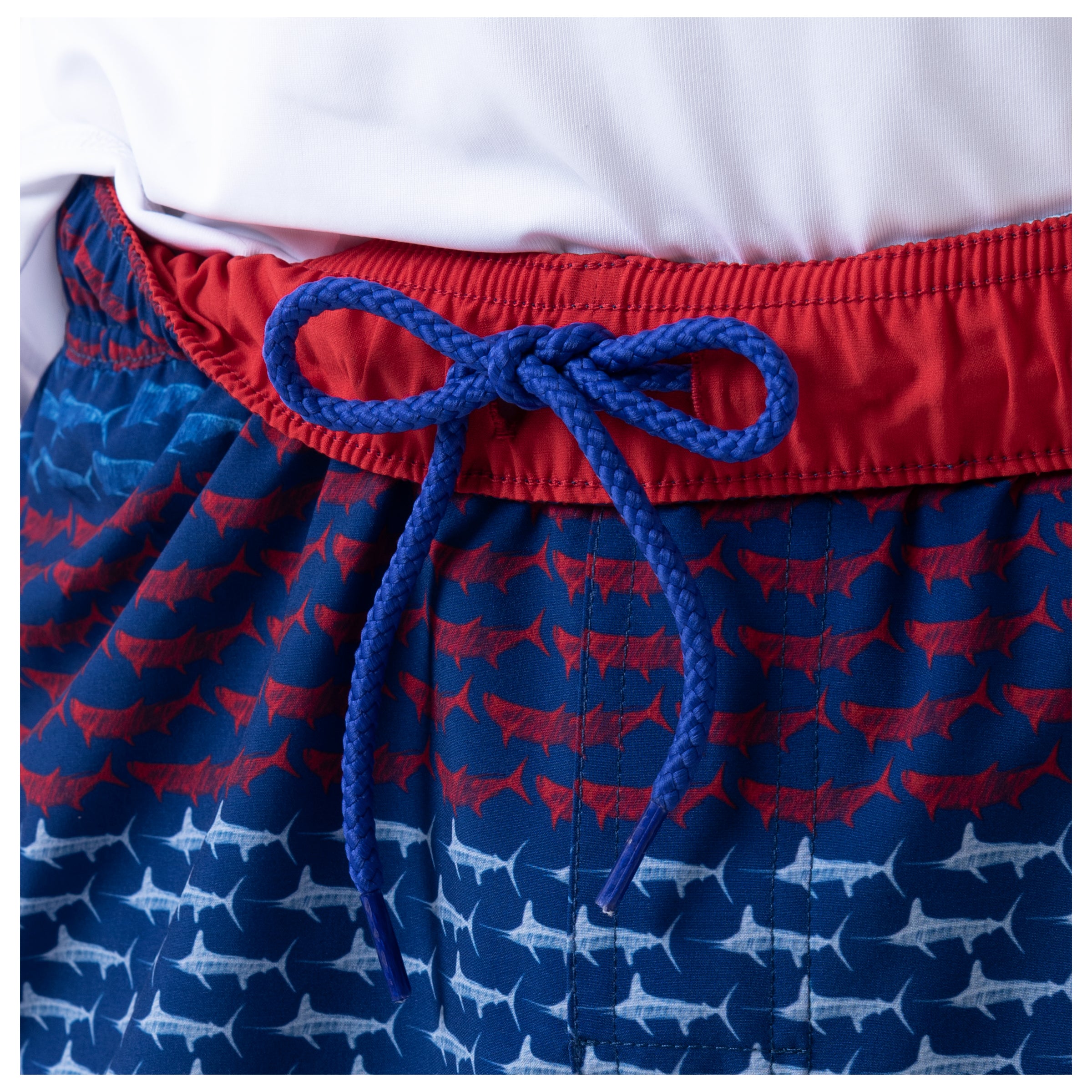 Men's Fish America 5" Volley Swim Trunk View 6