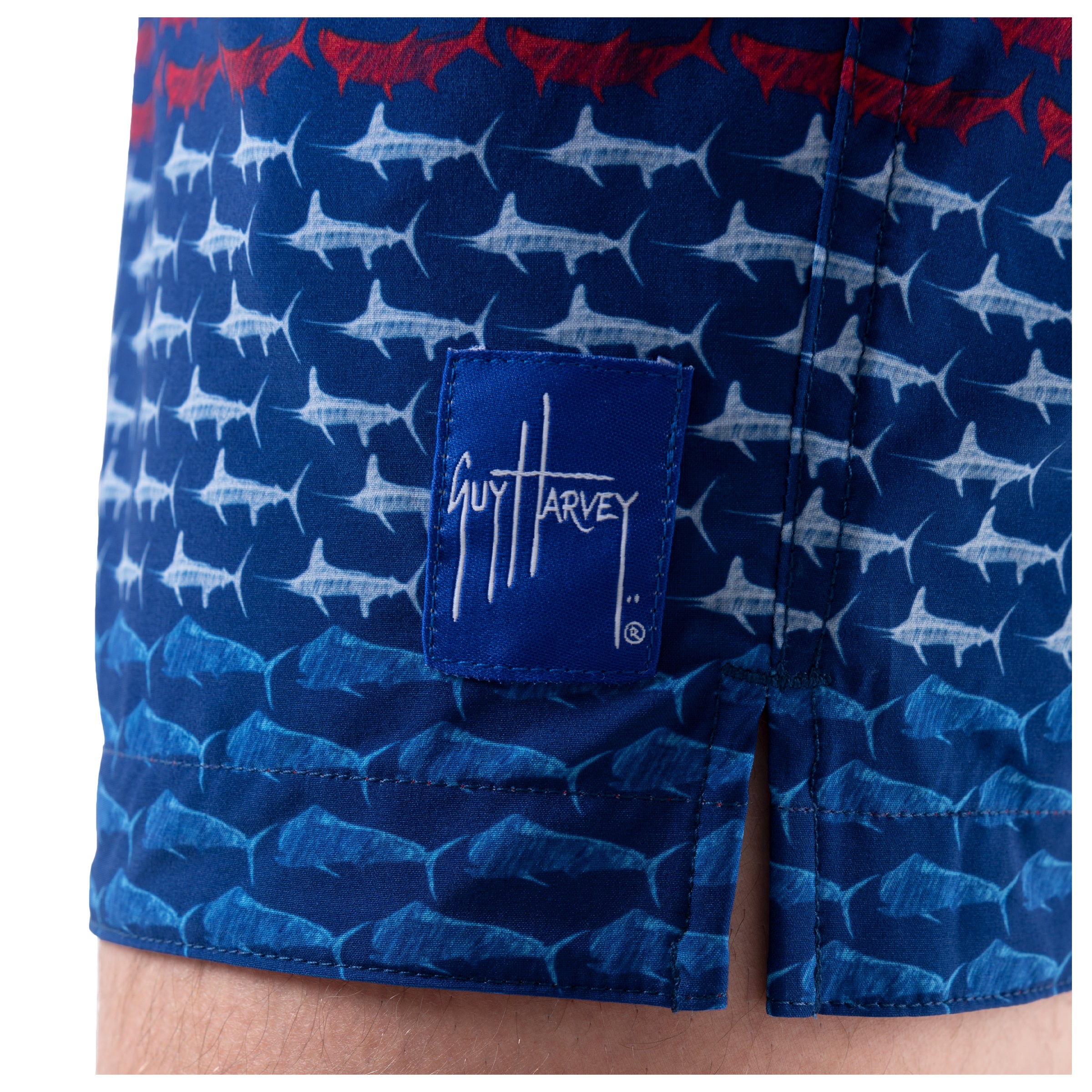 Men's Fish America 5" Volley Swim Trunk View 7