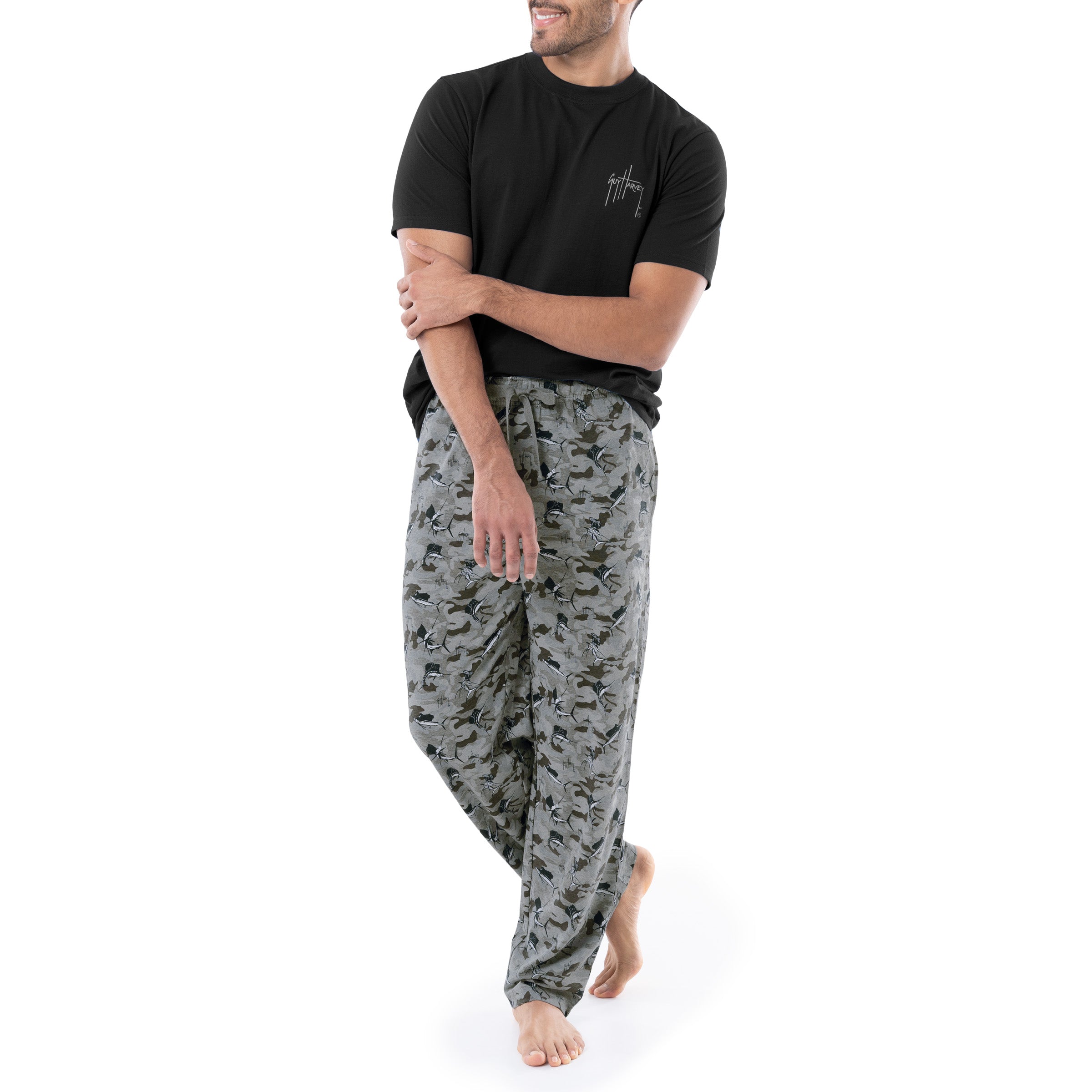 Men's Camo Sail Knit Sleep Pant View 6