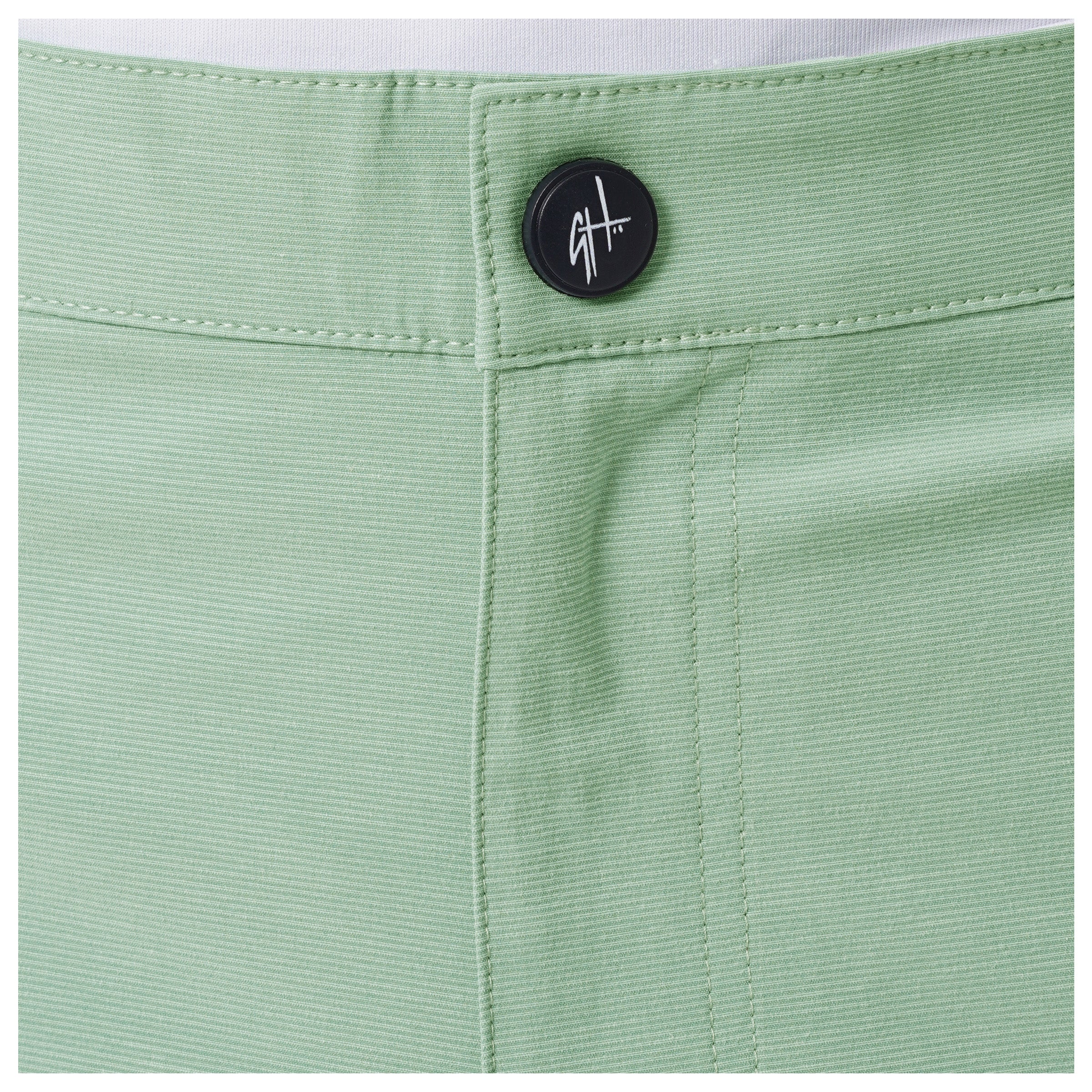 Men's Green Performance Hybrid Short 4-Way Stretch View 5