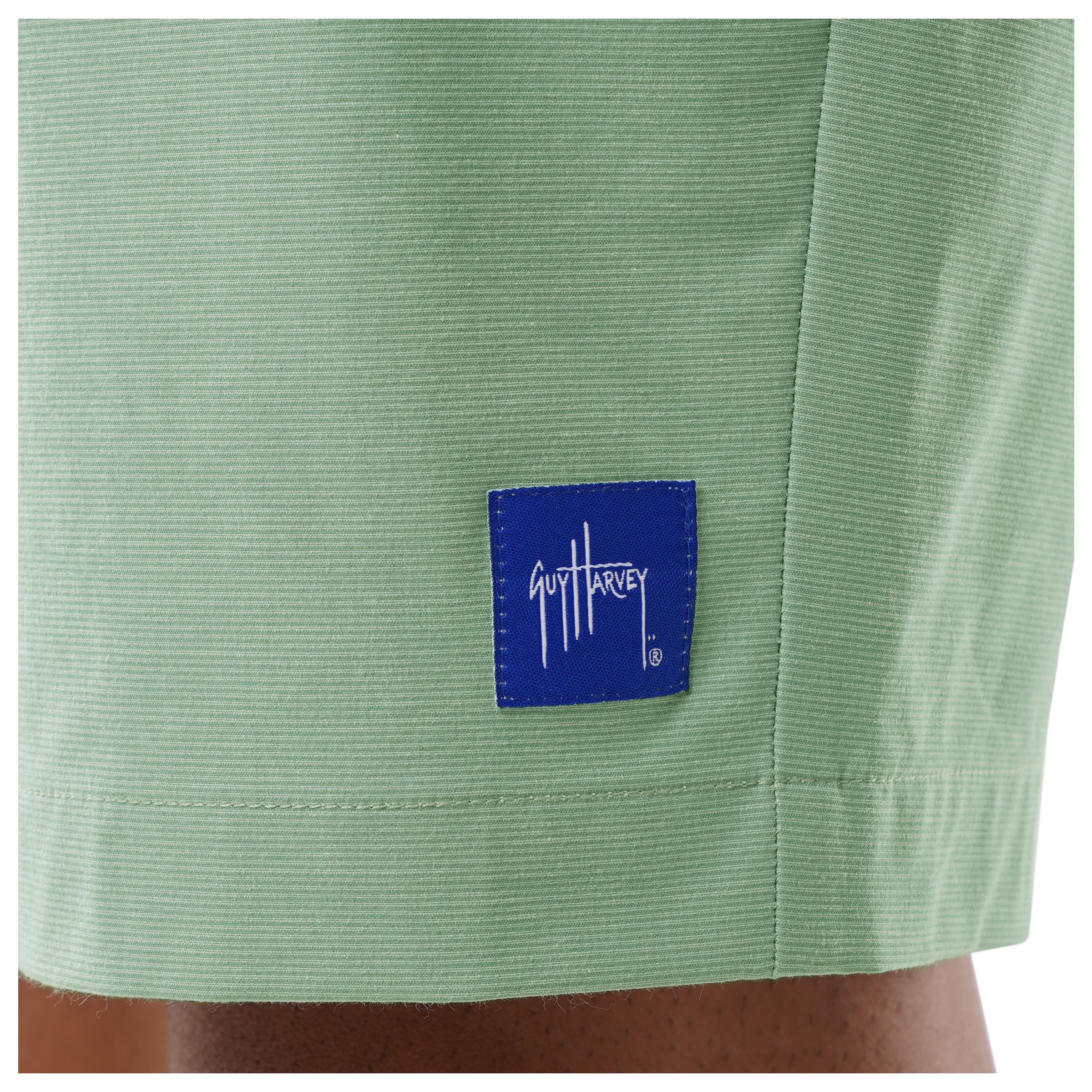 Men's Green Performance Hybrid Short 4-Way Stretch View 8