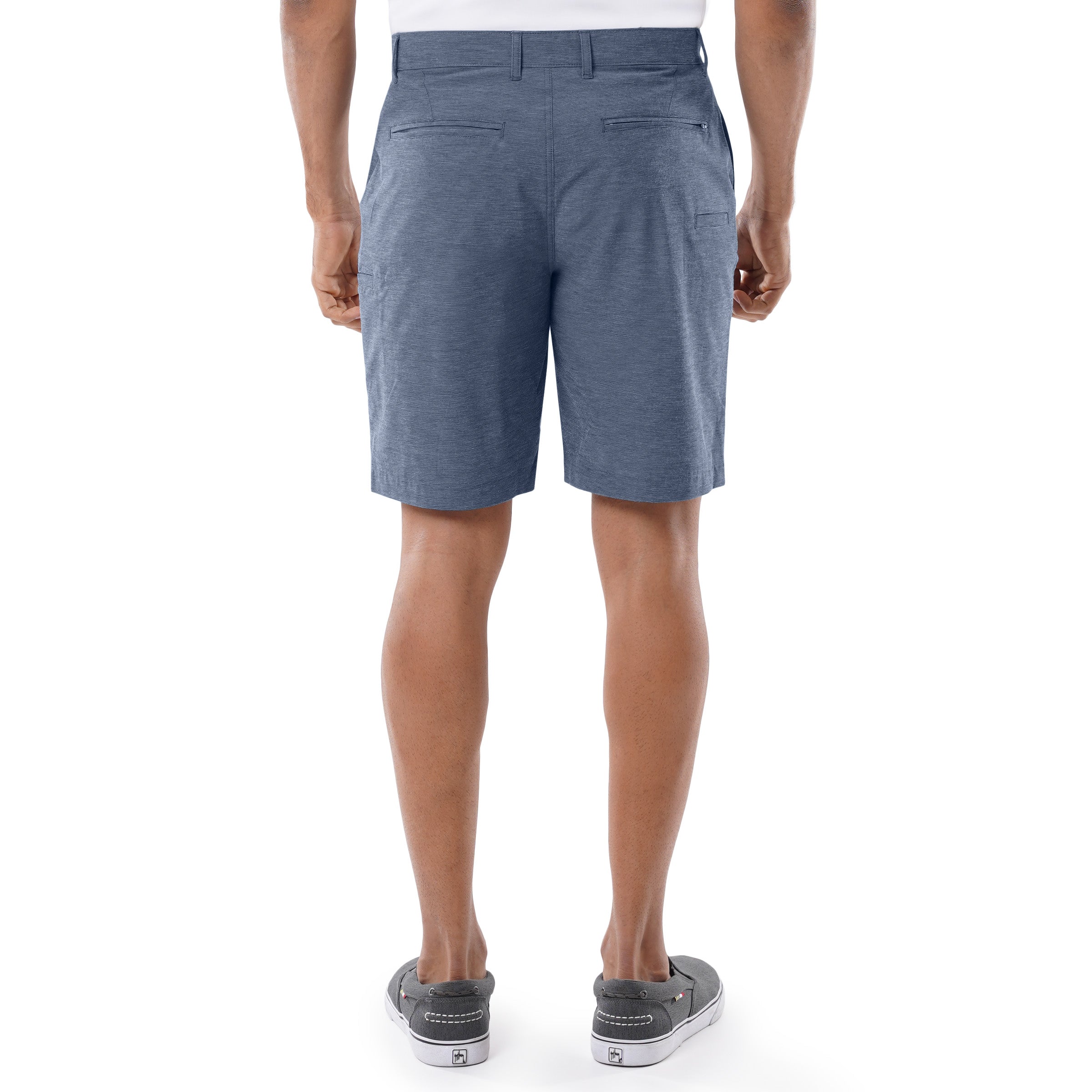 Men's Navy Performance Hybrid Short 4-Way Stretch View 2