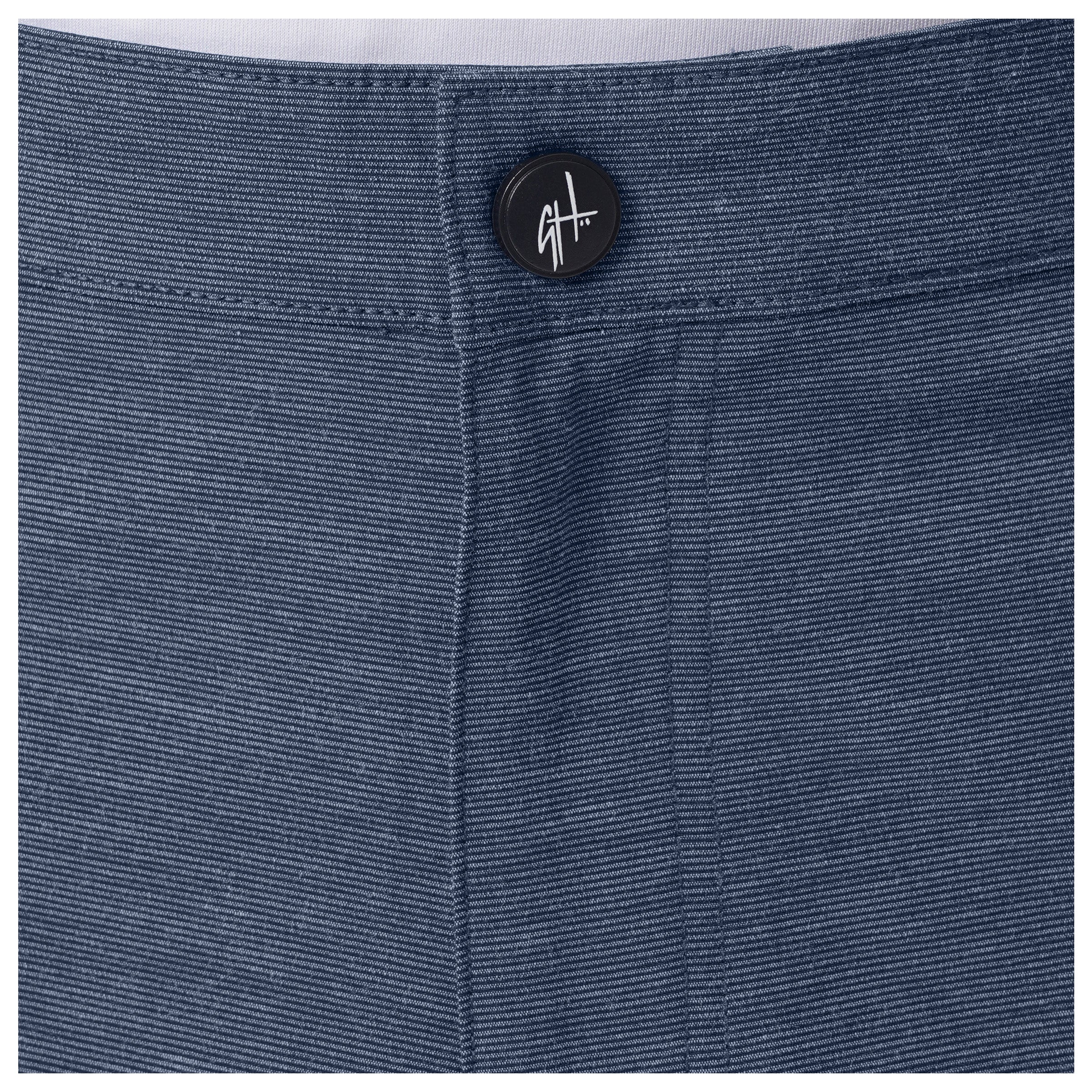 Men's Navy Performance Hybrid Short 4-Way Stretch View 7