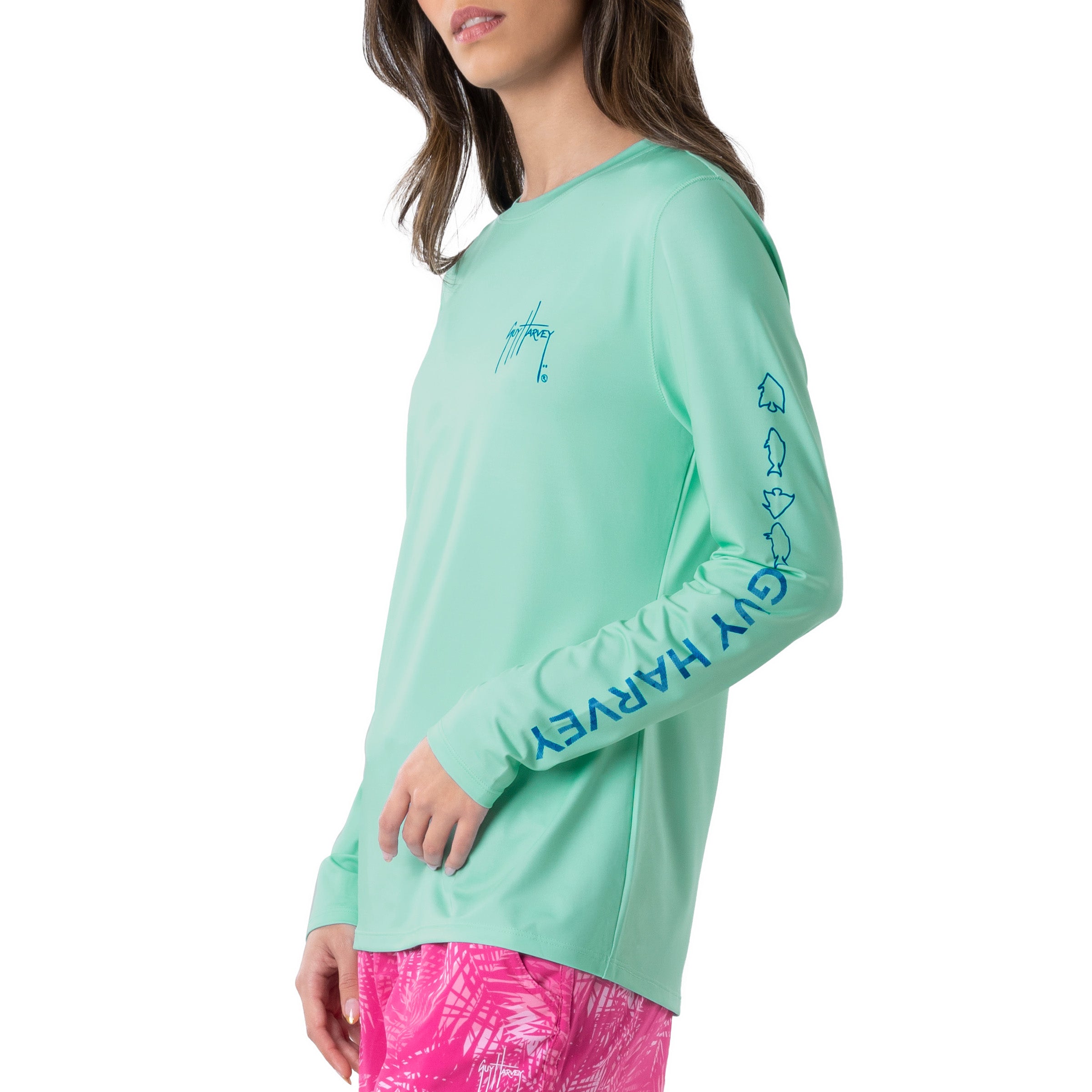 Ladies Marlin Long Sleeve Sun Protection Shirt View 4