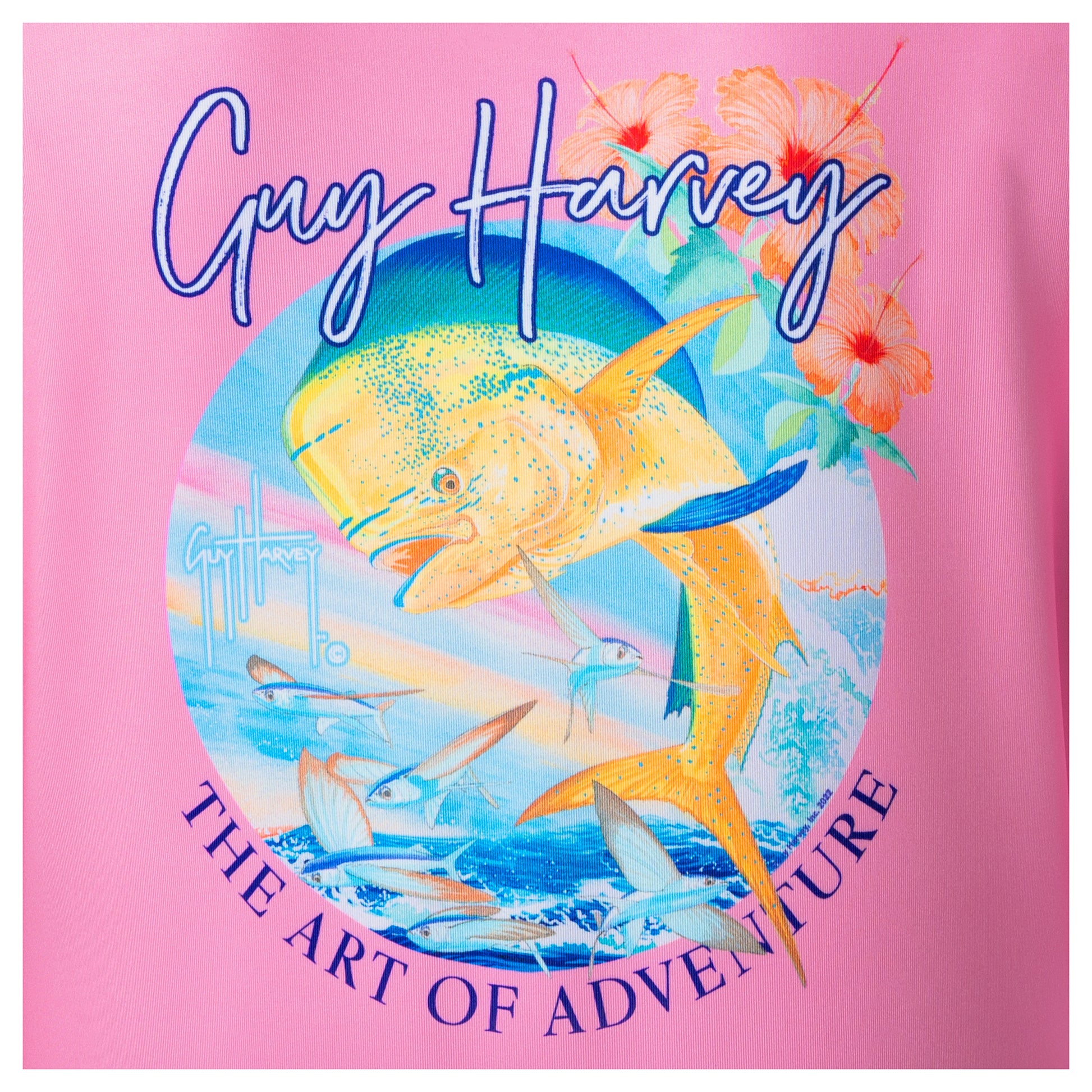 Guy Harvey | Ladies Mahi Mahi Long Sleeve Sun Protection Shirt, XL