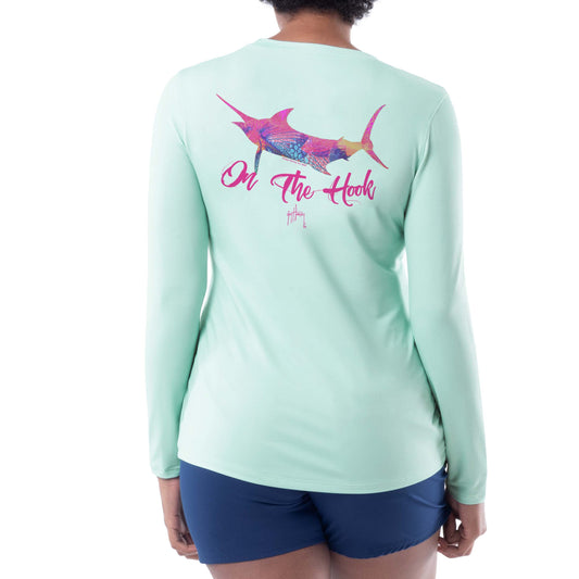 Ladies On The Hook Long Sleeve Performance Sun Protection Top View 1