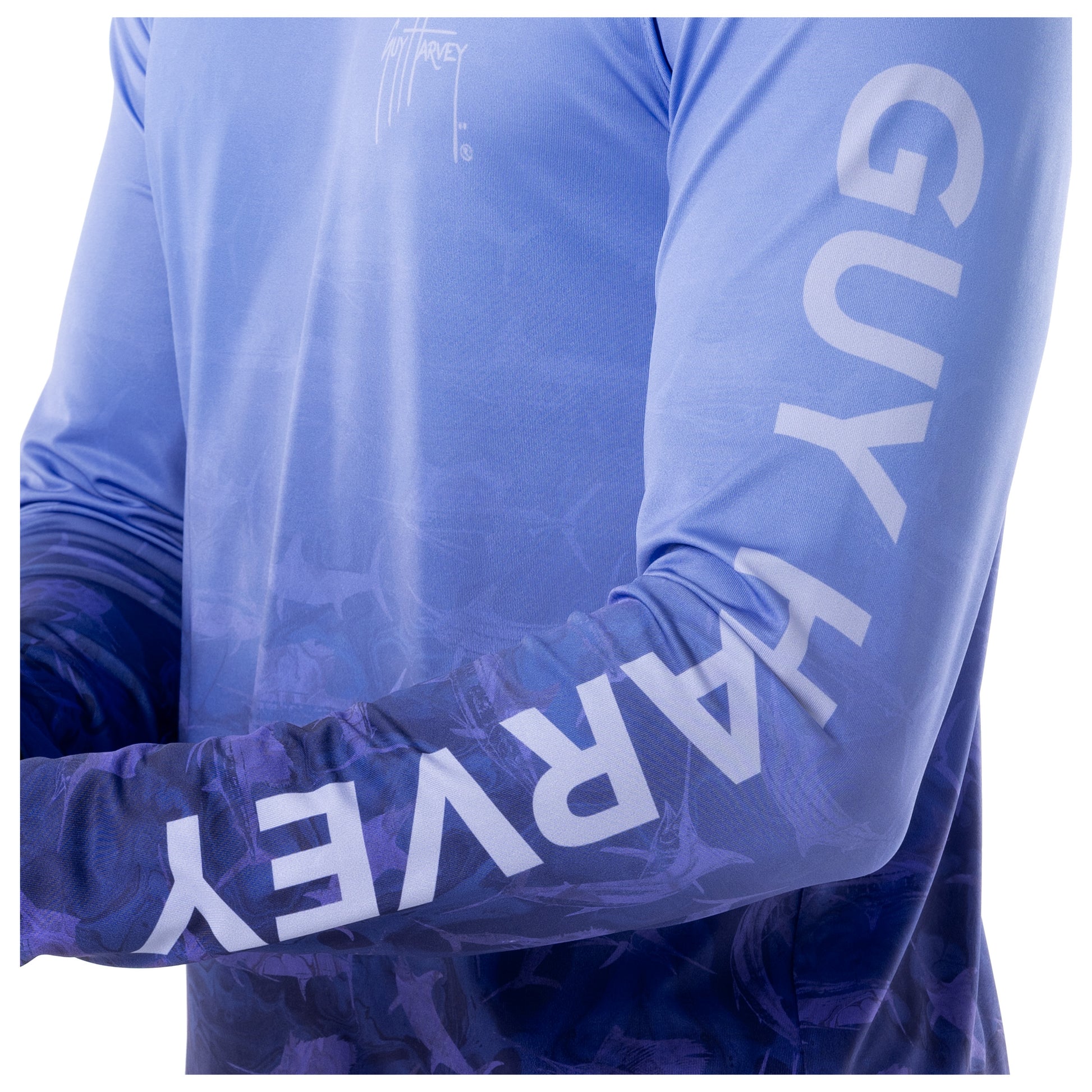 Huk Performance Navy Blue Long Sleeve Fishing Shirt Size XL Mens