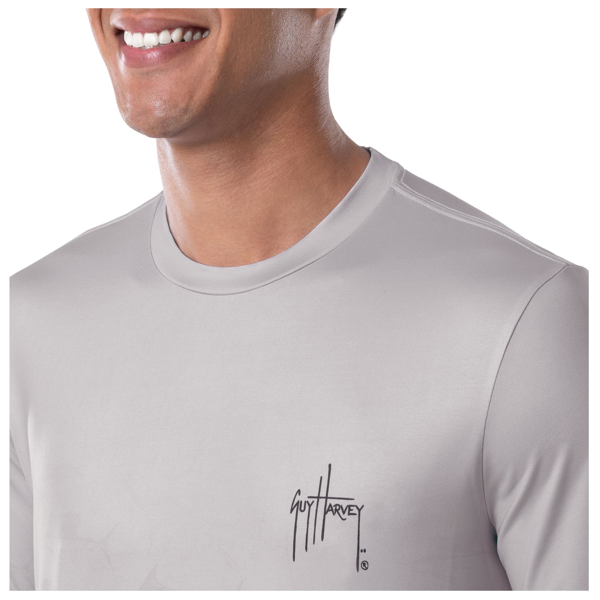 Guy Harvey Performance Uv Protection Graphic Print Long Sleeve T Shirt, $40, Macy's