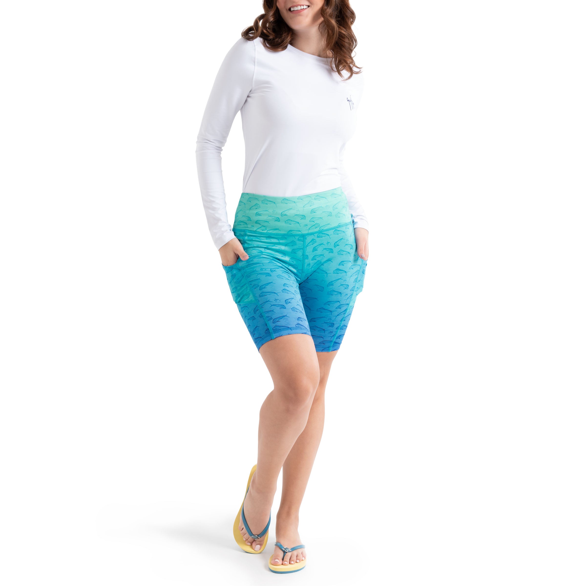 Ladies Mahi Seas Biker Shorts View 1