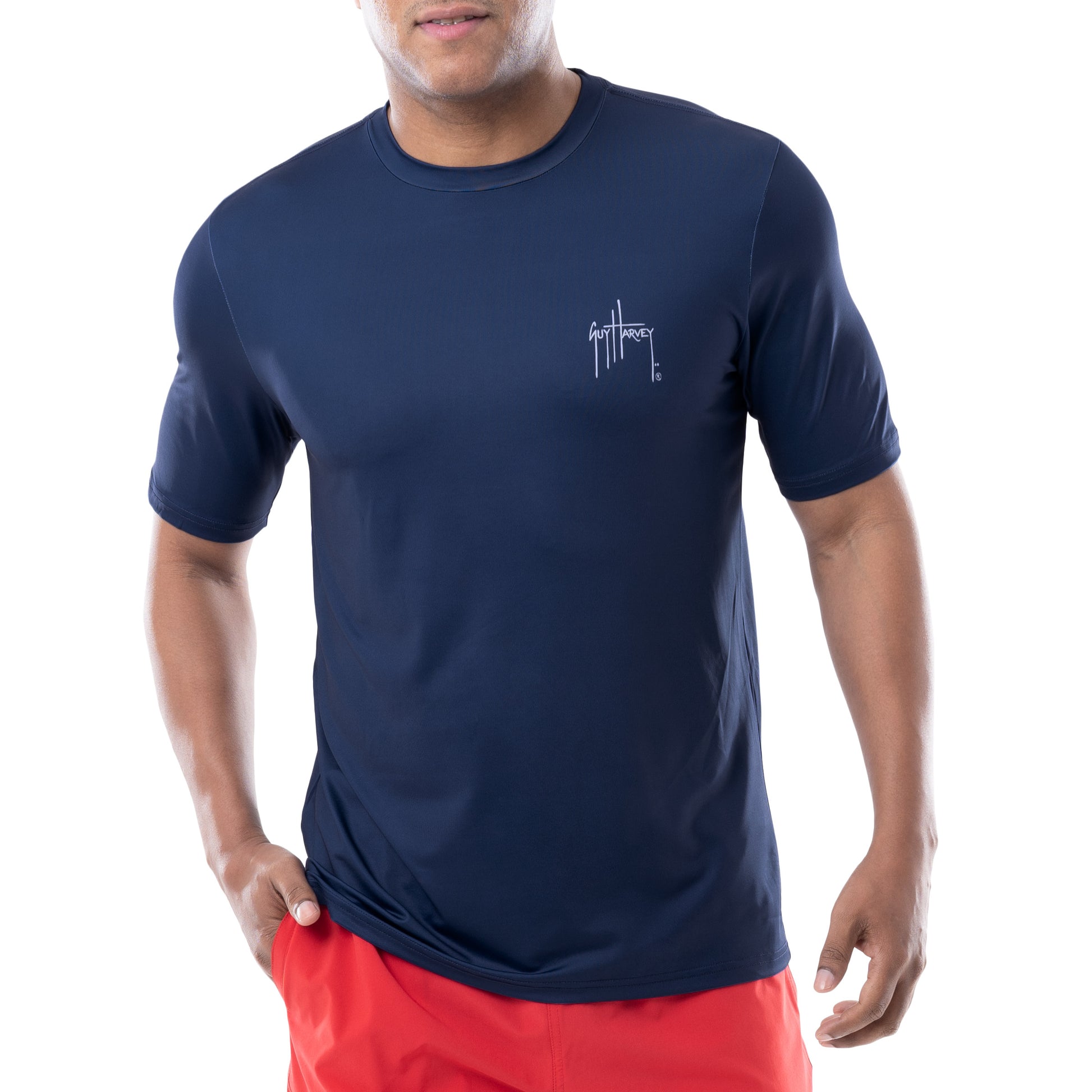 Guy Harvey | Men's Mahi Core Short Sleeve Performance Shirt, Small