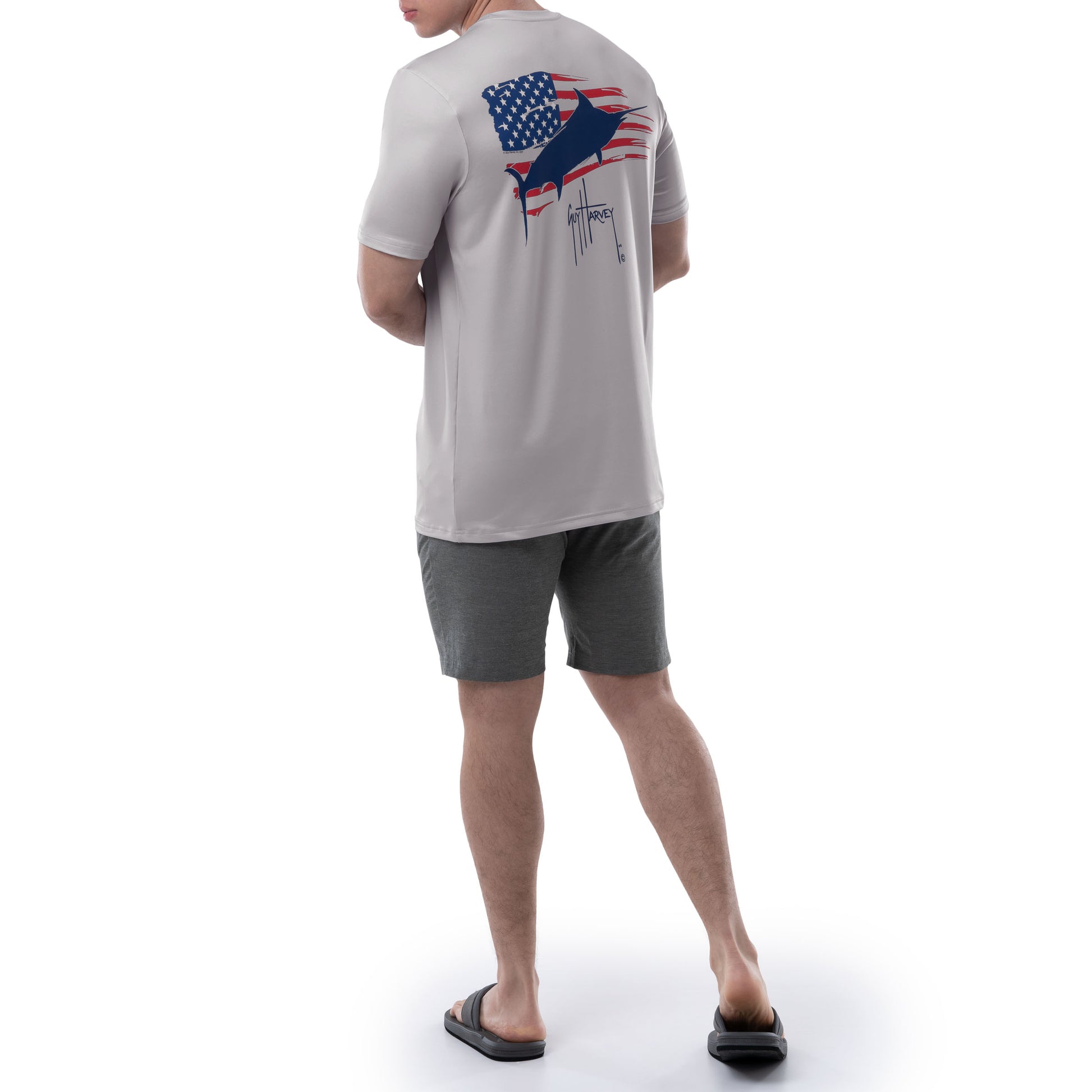 Men's Bill Flag Short Sleeve Performance Shirt View 4