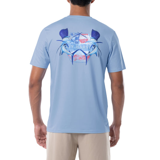 Men's Sailfish Americana Short Sleeve Performance Shirt View 1