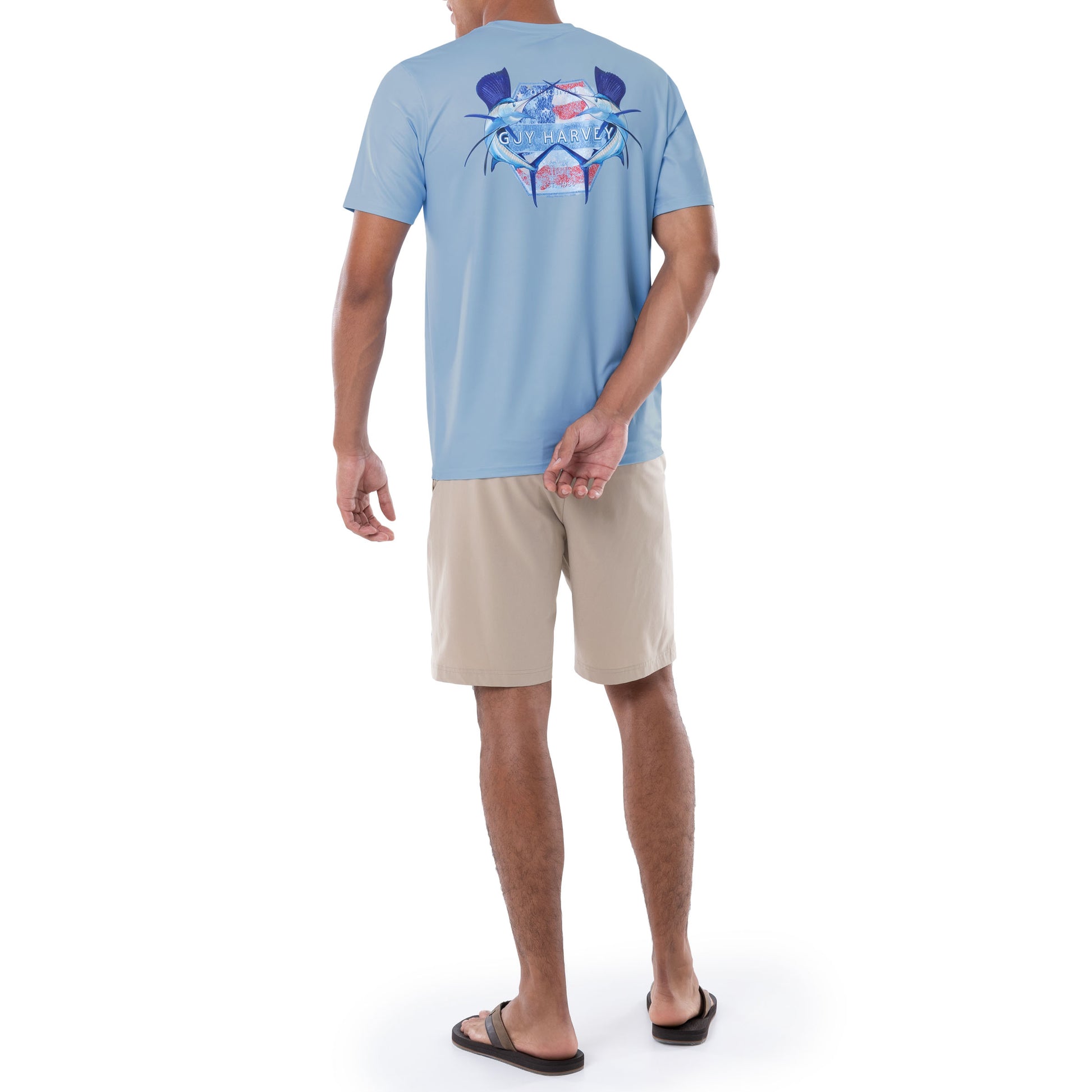 Men's Sailfish Americana Short Sleeve Performance Shirt View 5