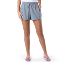 Ladies Blue Solid Short View 1