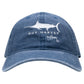 Sketchier Blue Embroidered Unstructured Hat