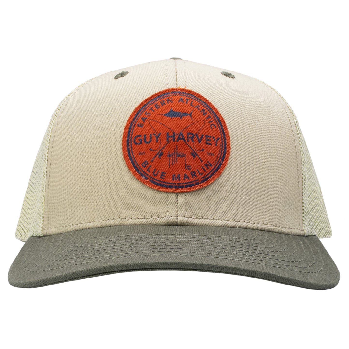 Guy Harvey Originals Embroidered Bucket Hat Fishing neck flap Marlin Fish  mesh