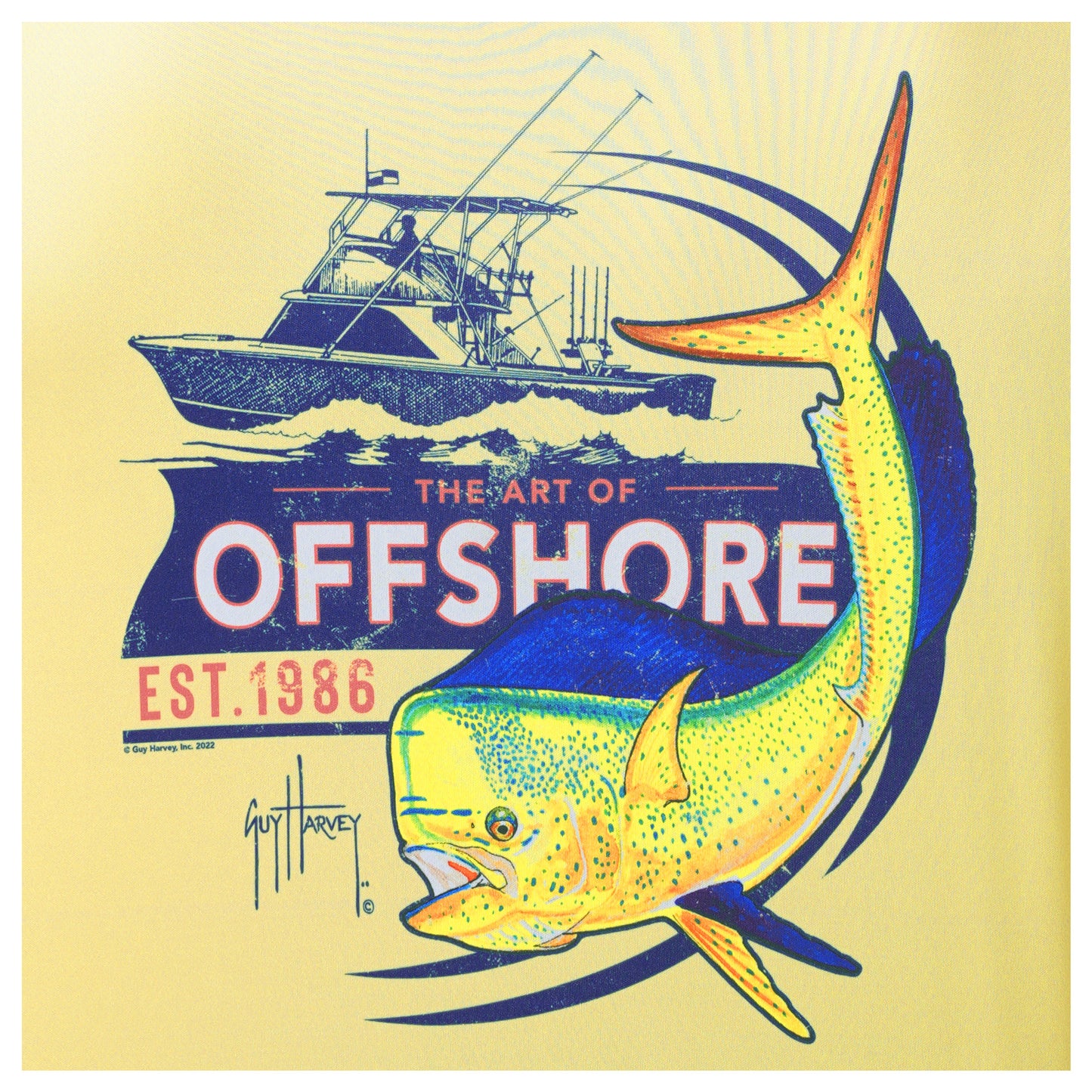 Men's The Art of Offshore Performance Sun Protection Top – Guy Harvey