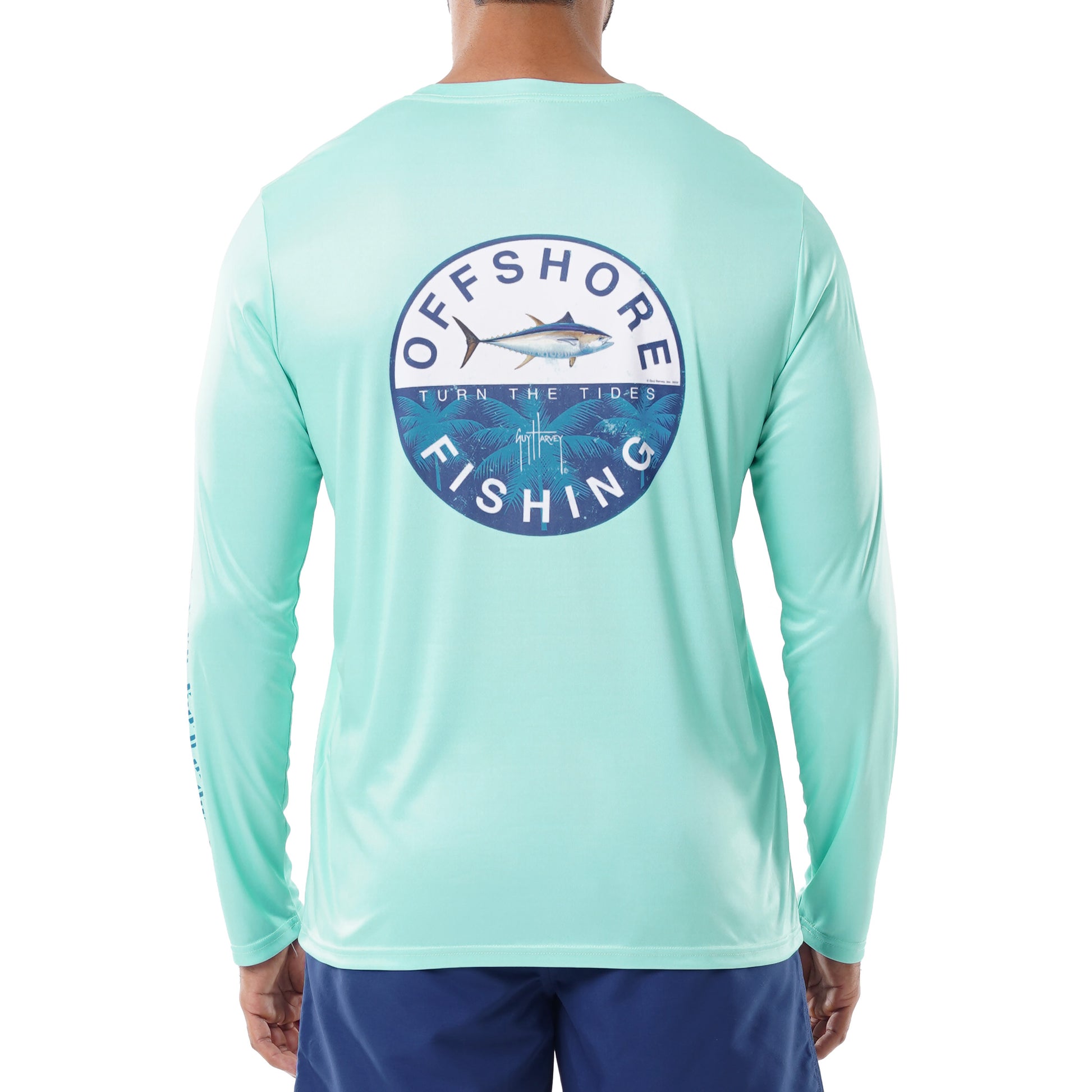 Men's Offshore Fishing Performance Sun Protection Top View 1