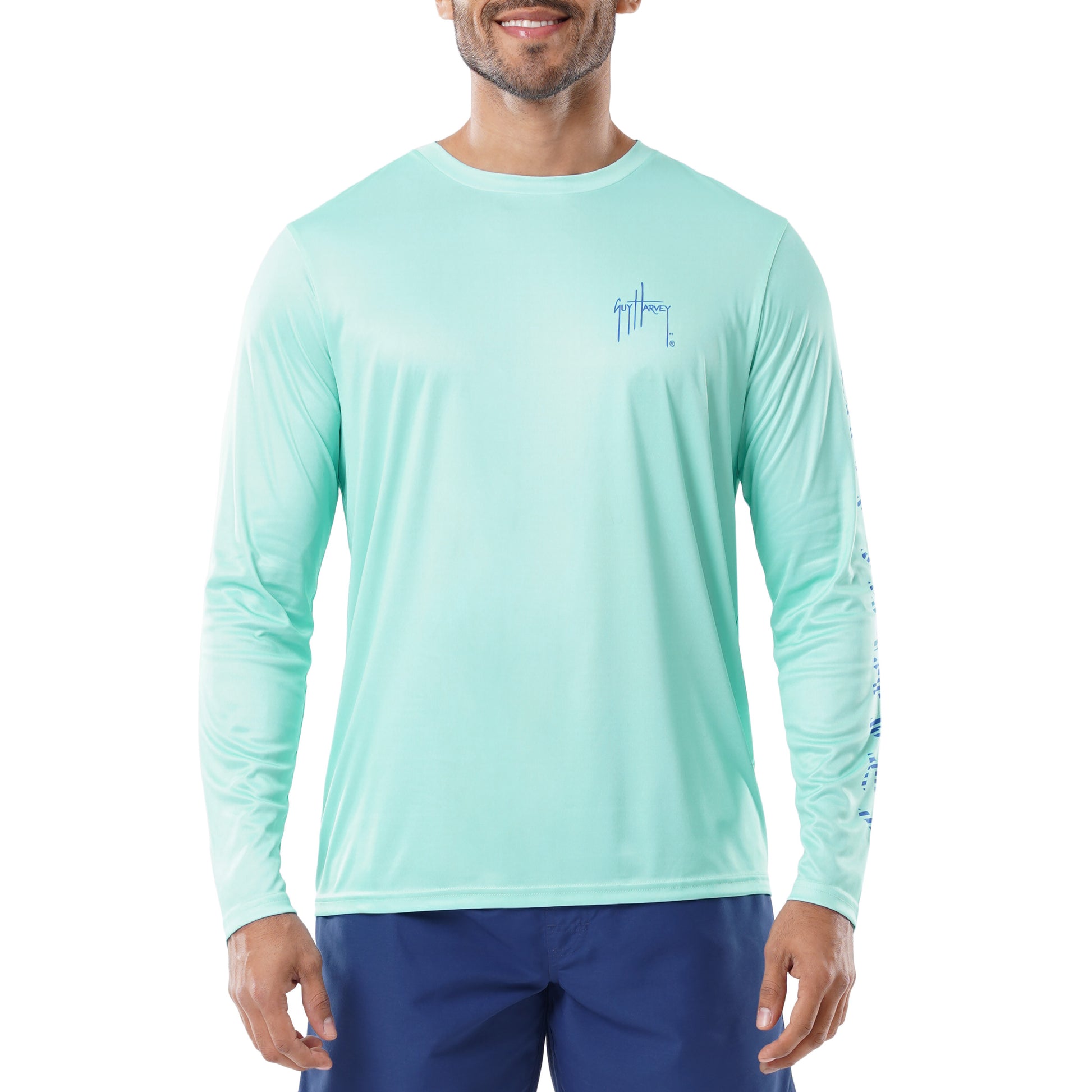 Men's Offshore Fishing Performance Sun Protection Top View 2