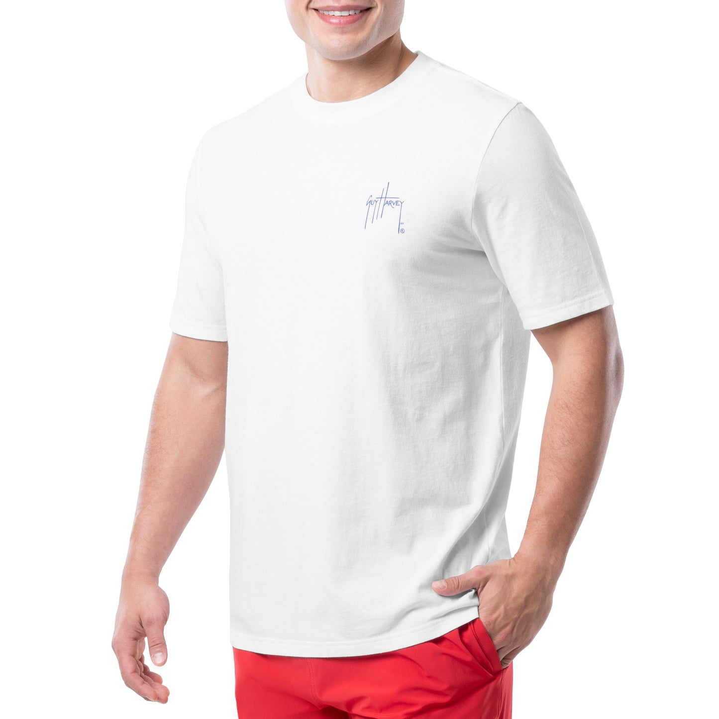Men's Tide Stencil Short Sleeve T-Shirt View 4