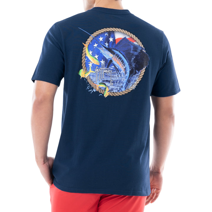 Sweat à Capuche Homme Guy Harvey, Bleu Marine, Taille L, Neuf Avec étiquettes