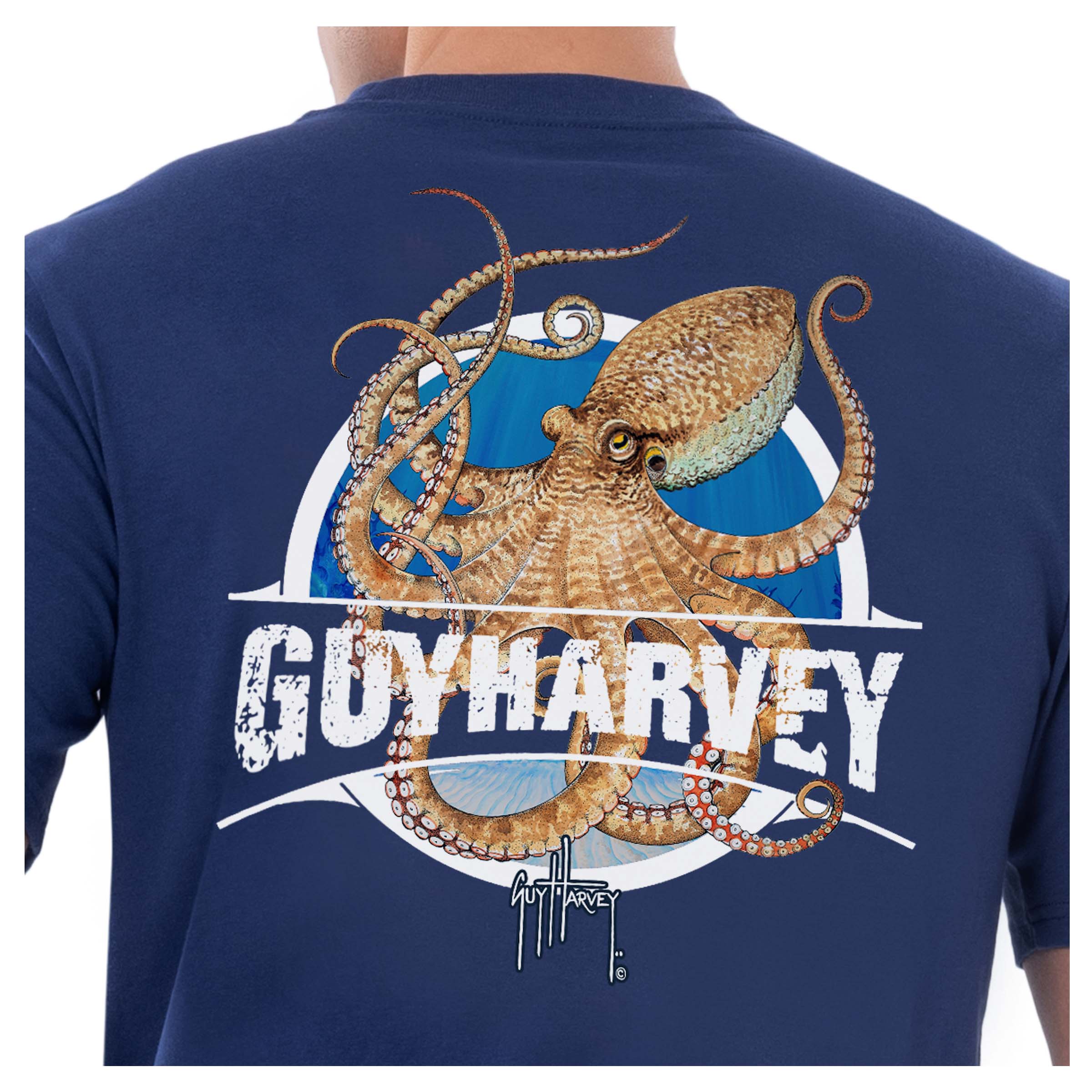 Men's Octopus Pocket Short Sleeve T-Shirt View 3