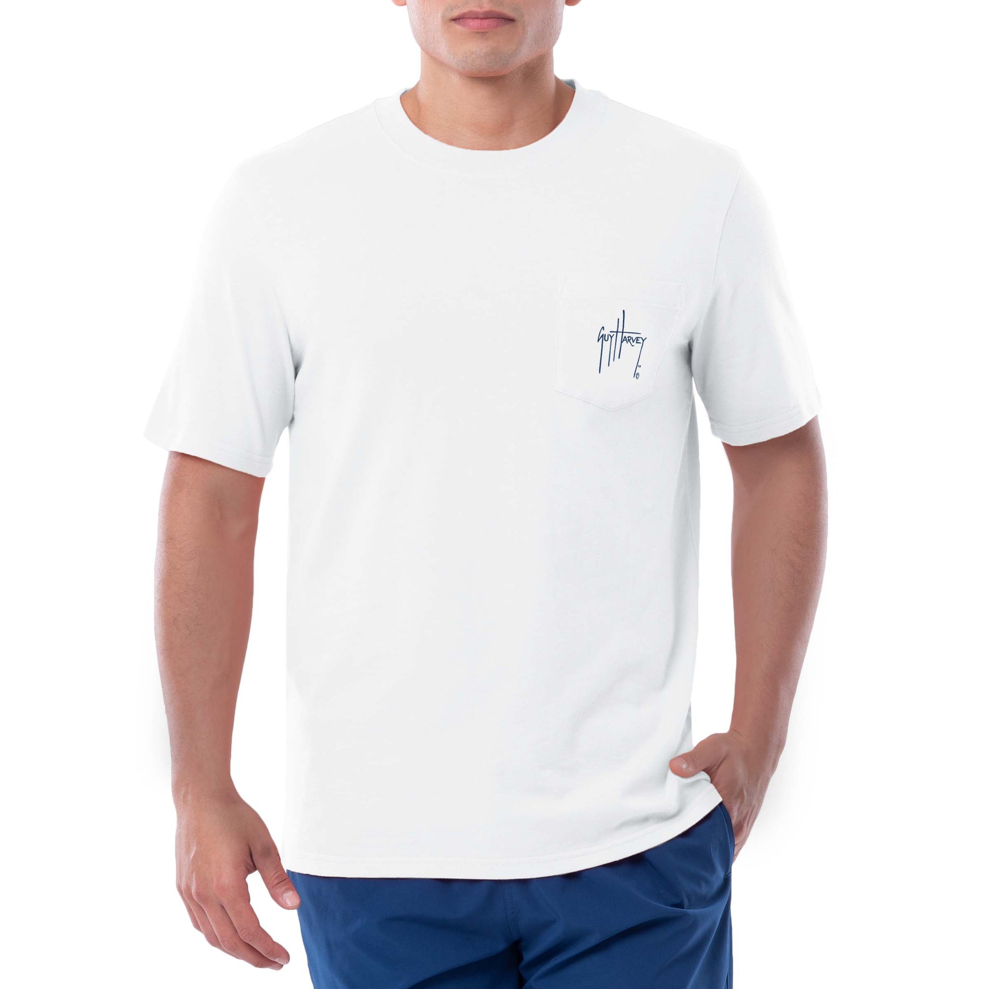 Men's Yellowtail Snap Pocket Short Sleeve T-Shirt View 3