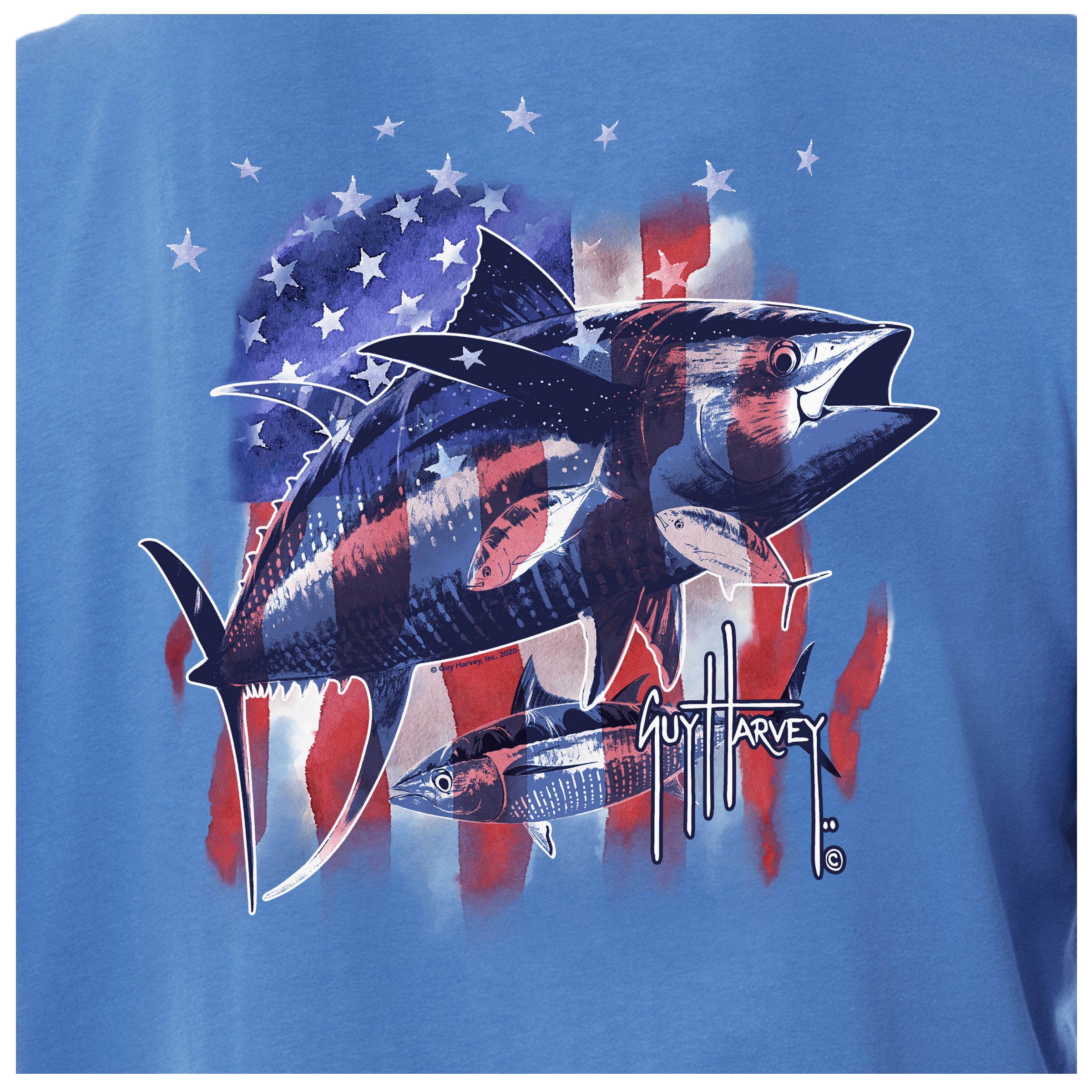 Men's Tuna Stars Long Sleeve T-Shirt View 3