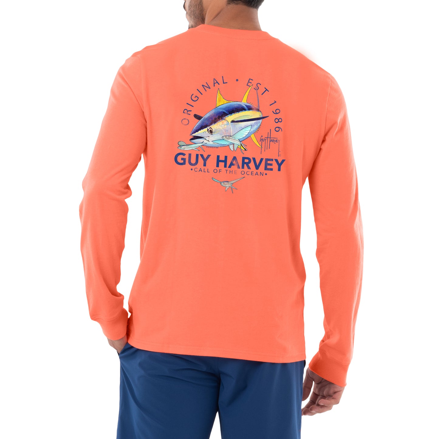 Men's Tuna Wrap Long Sleeve Performance Shirt – Guy Harvey