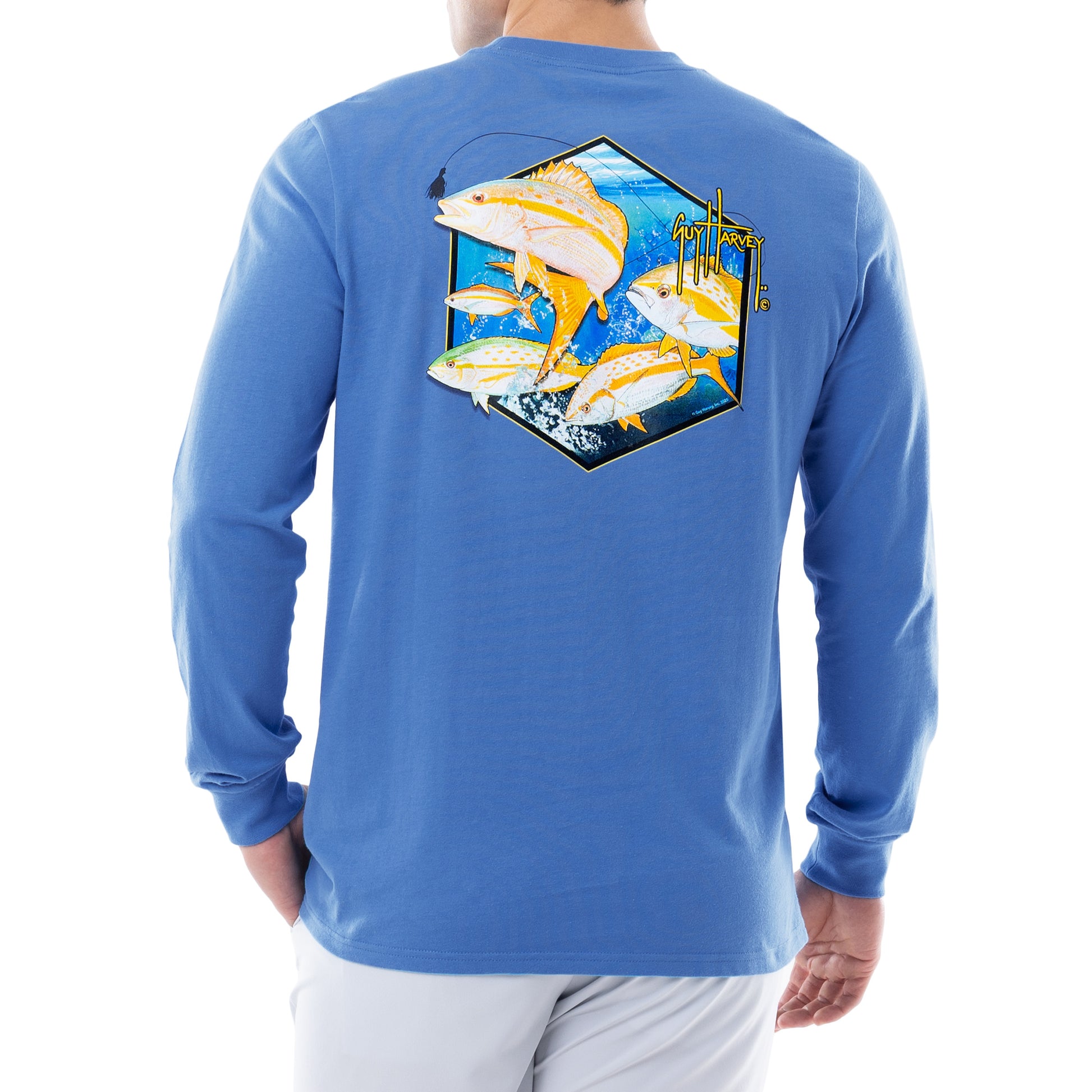 Men's Yellowtail Snap Long Sleeve T-Shirt View 1