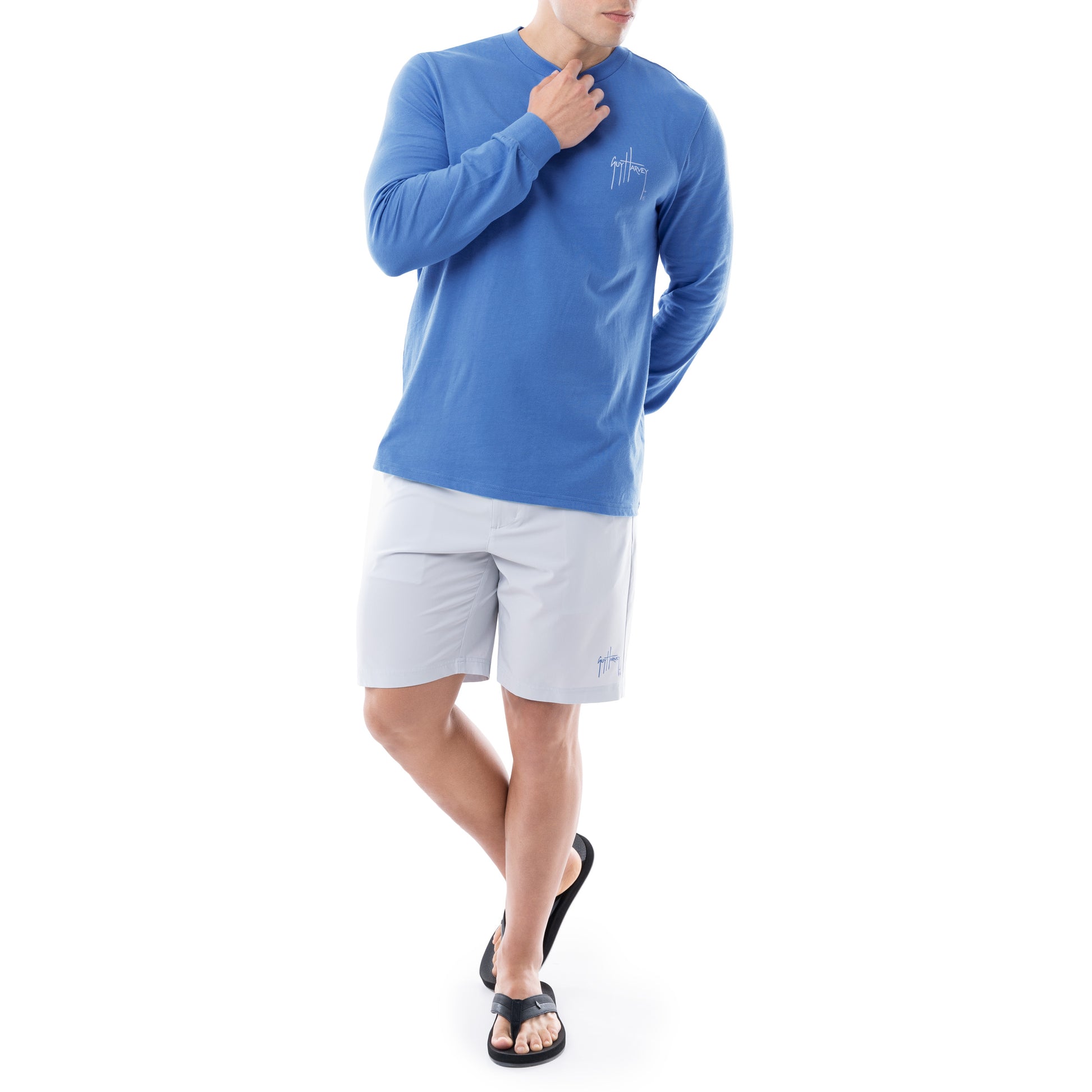 Men's Yellowtail Snap Long Sleeve T-Shirt View 7