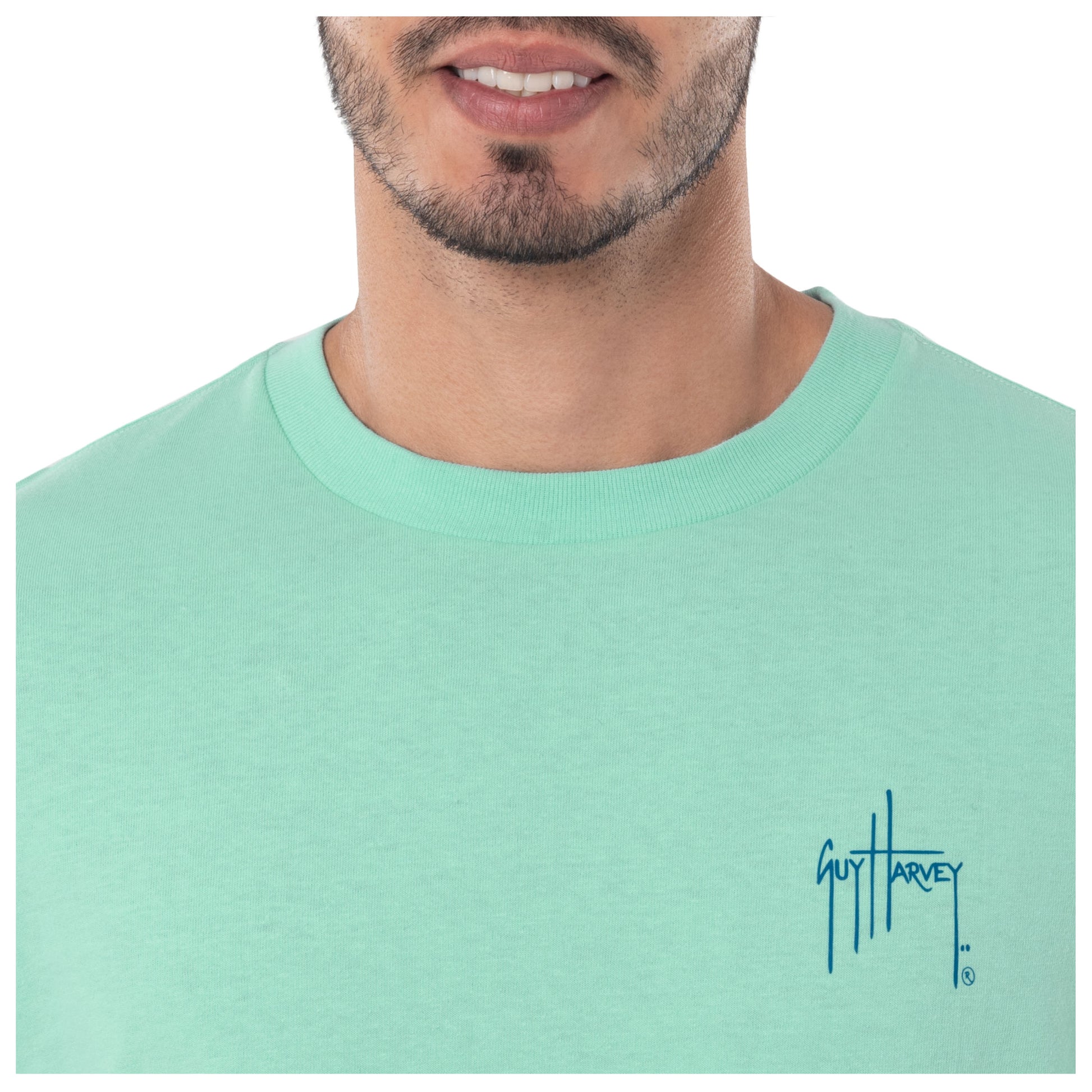 Men's EA Blue Marlin Long Sleeve T-Shirt View 6