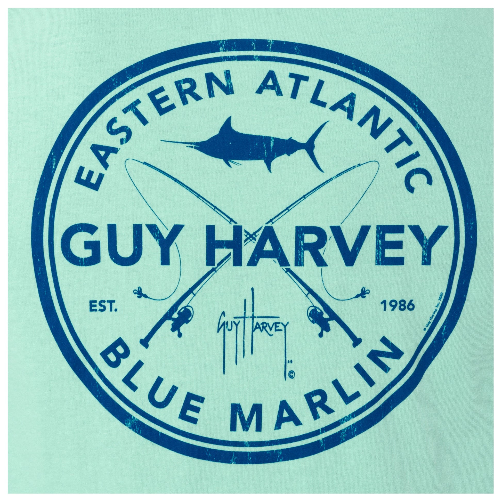 Men's EA Blue Marlin Long Sleeve T-Shirt View 3
