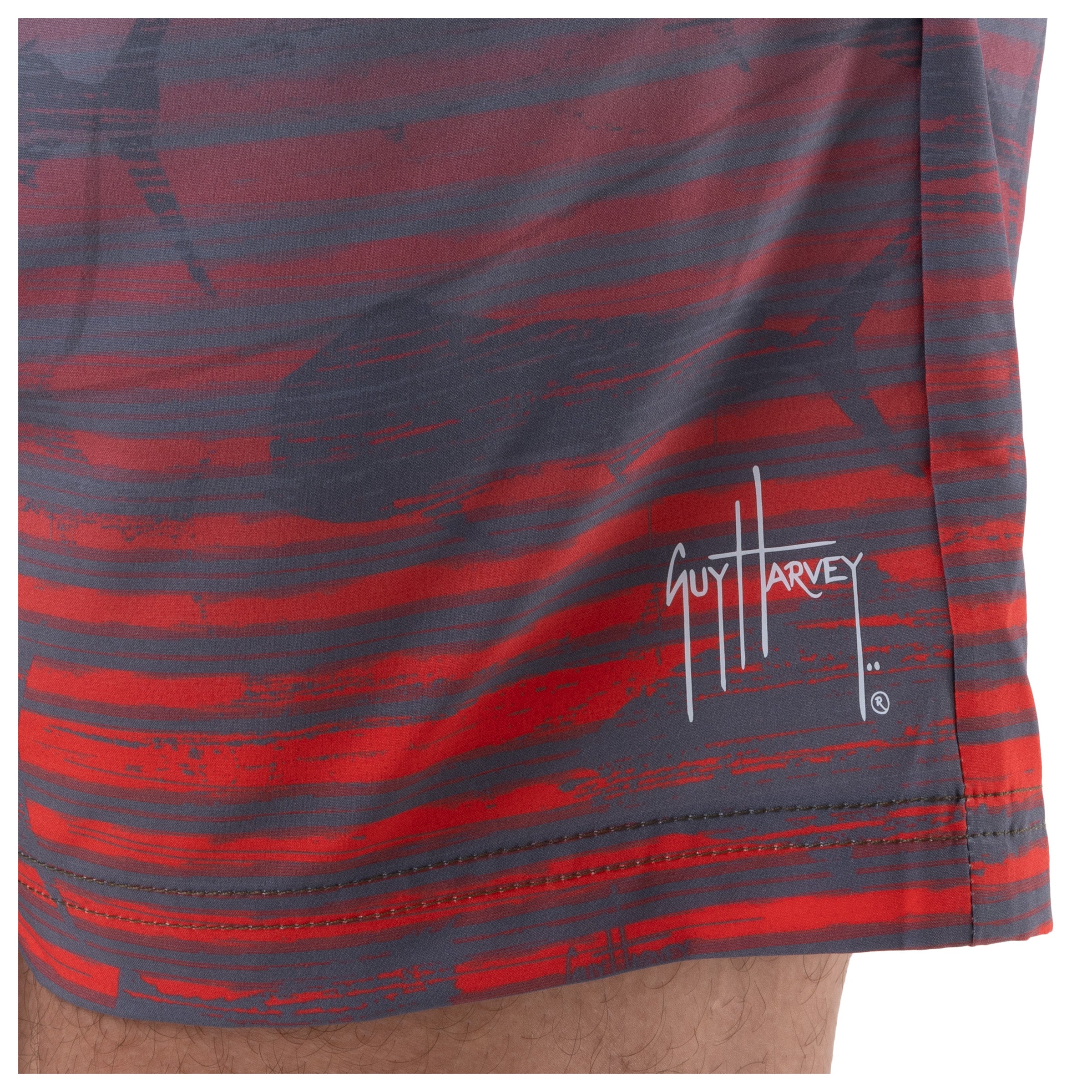 Men's Ocean Stripe 7" Volley Swim Trunk View 4