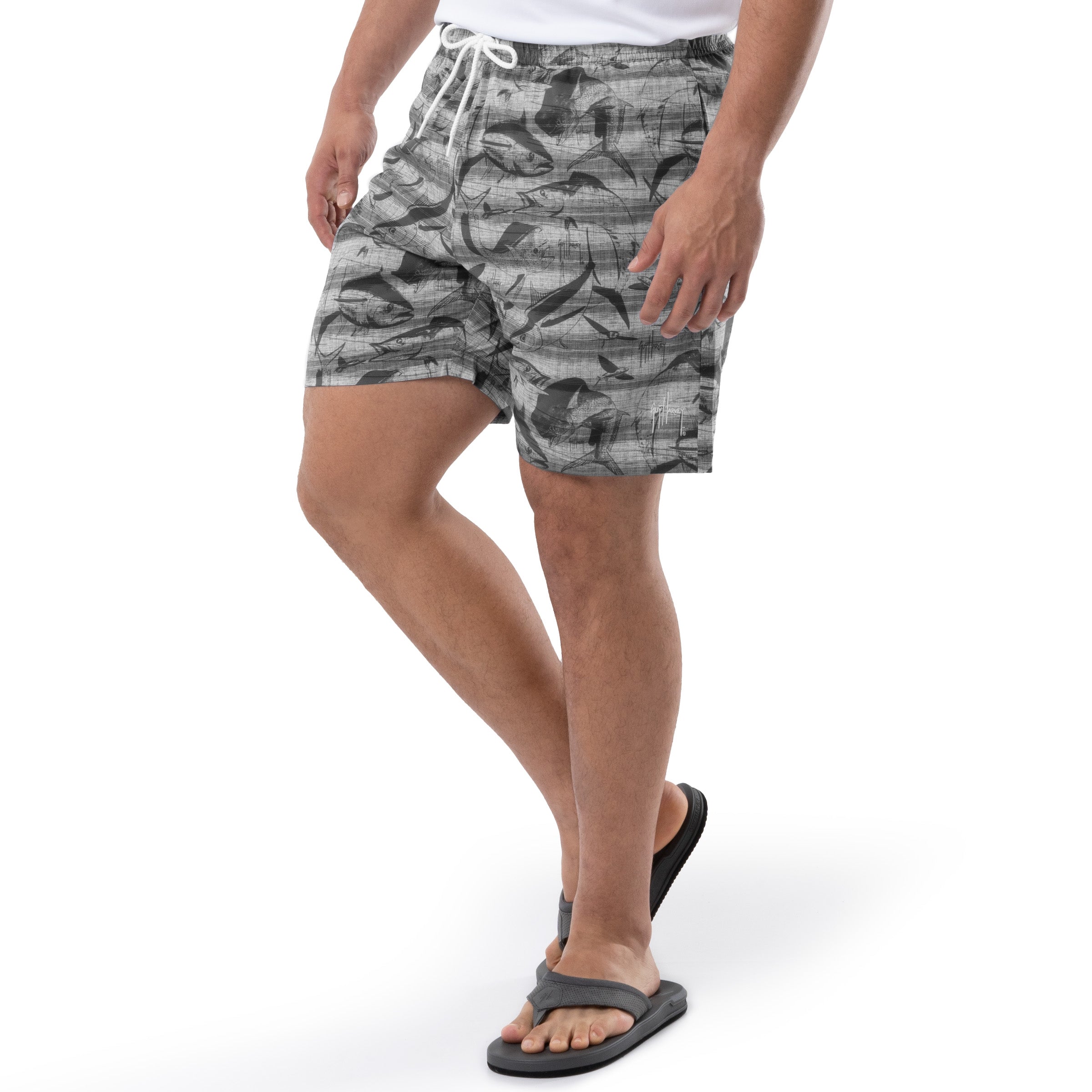 Men's Heather Sylos 7" Volley Swim Trunk View 3