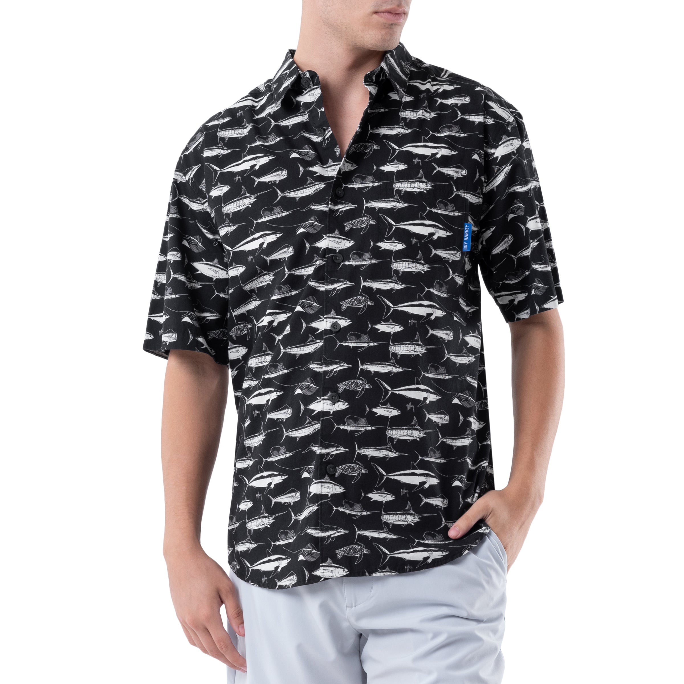 Men's Synchronized Short Sleeve Fishing Shirt View 7