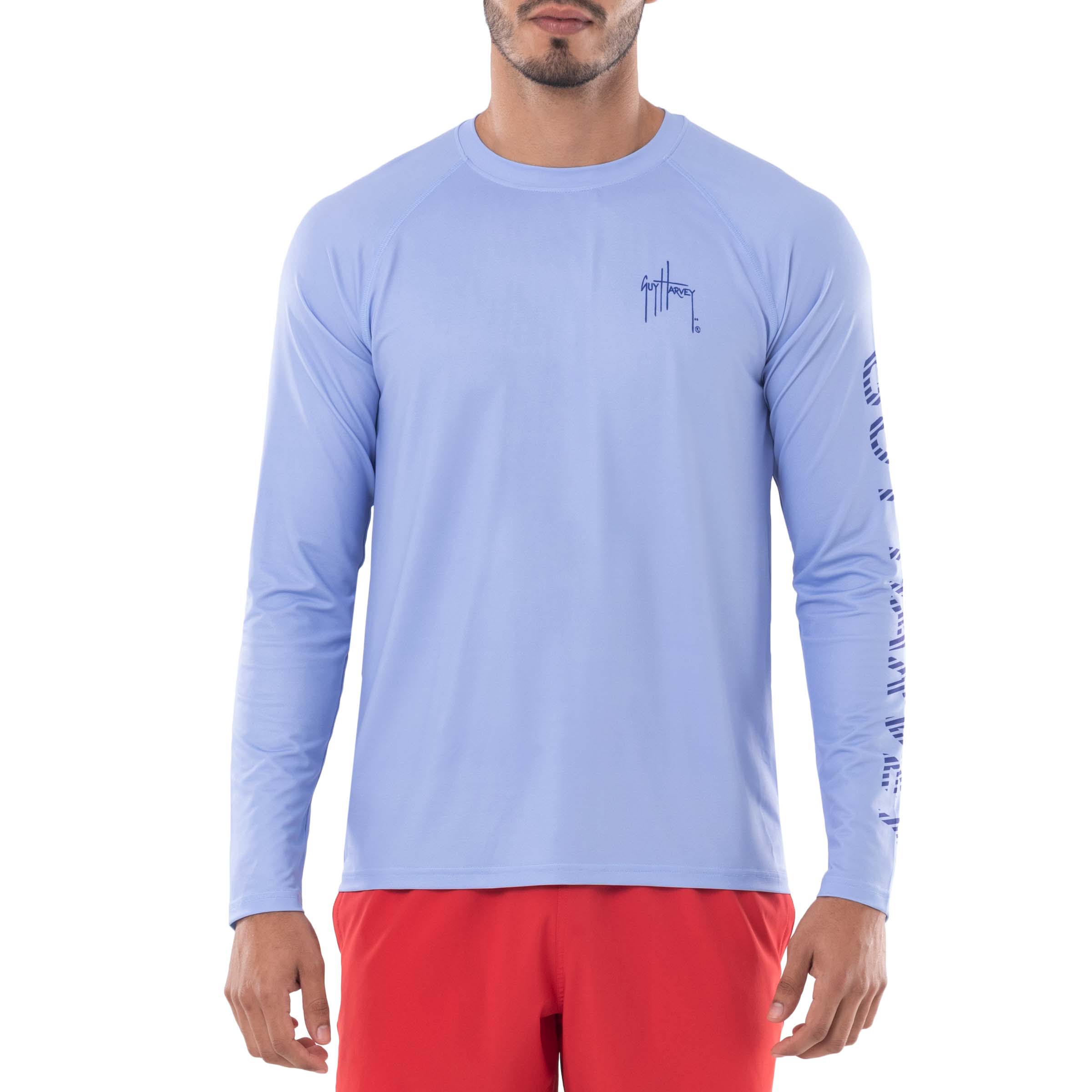 Men's American Classic Performance Raglan Sun Protection Top View 5