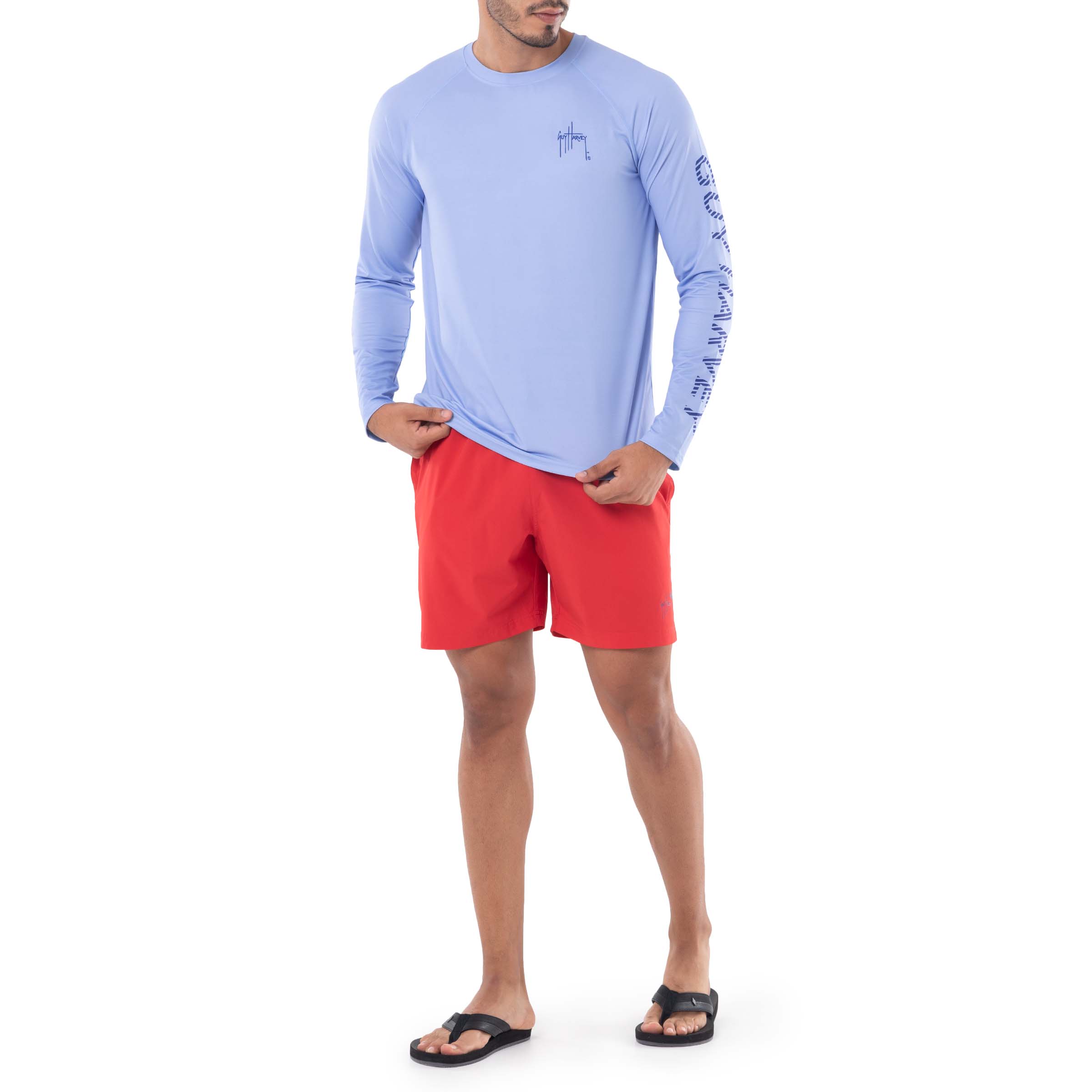 Men's American Classic Performance Raglan Sun Protection Top View 7