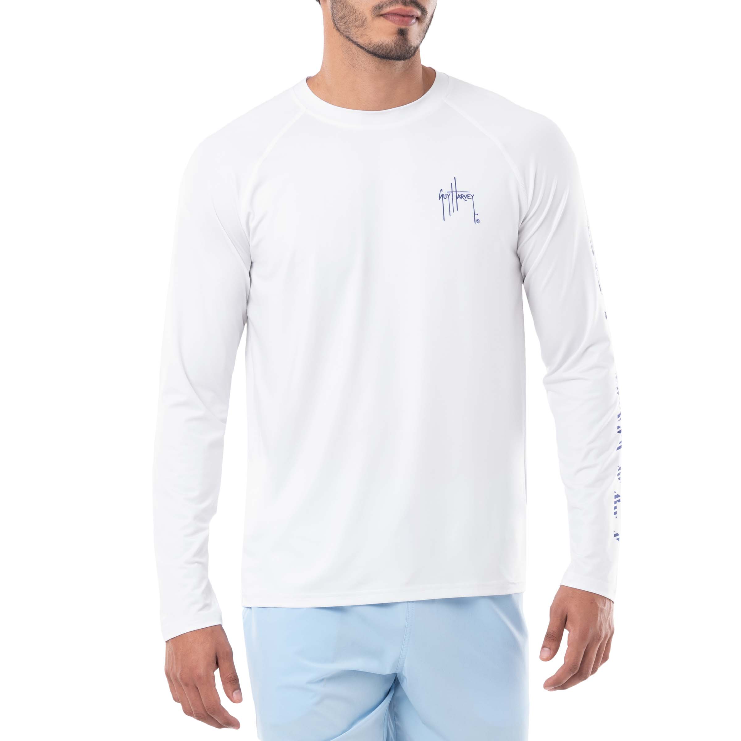 Men's Billfish Grand Slam Performance Raglan Sun Protection Top View 4