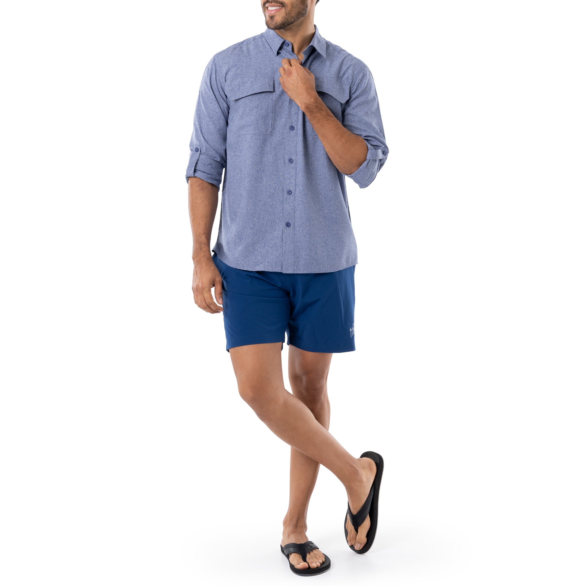Chemise Homme Guy Harvey Performance à Manches Cote dIvoire Chemise Homme Guy Harvey Performance à Manches Cote dIvoire