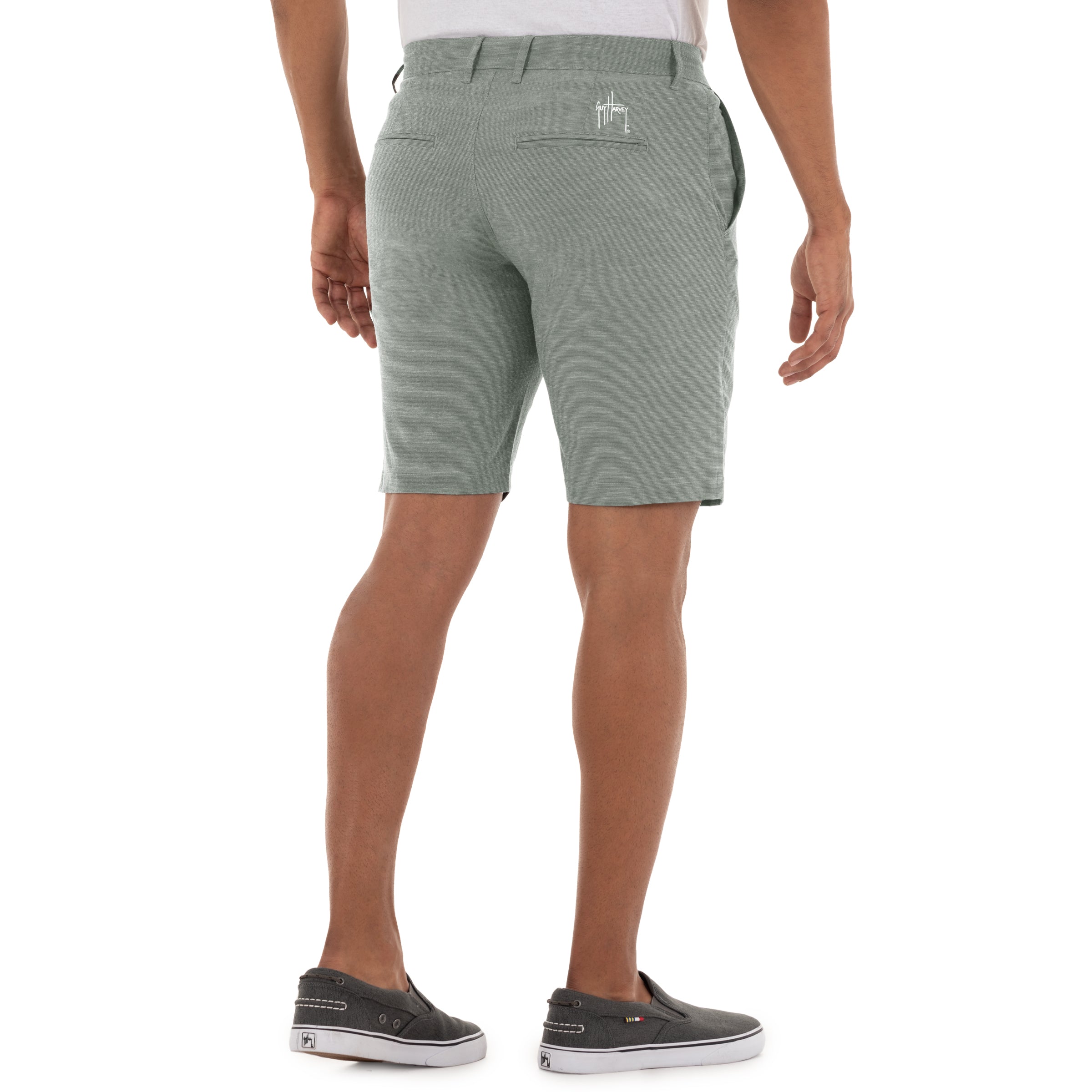 Men's 9" Hybrid Performance Gray Walking Short View 2